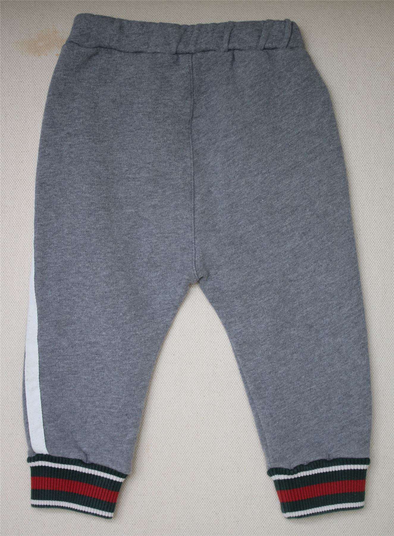 GUCCI BABY BOYS GREY & GOLD STAR TRACKSUIT TROUSERS 12-18 MONTHS - Image 5