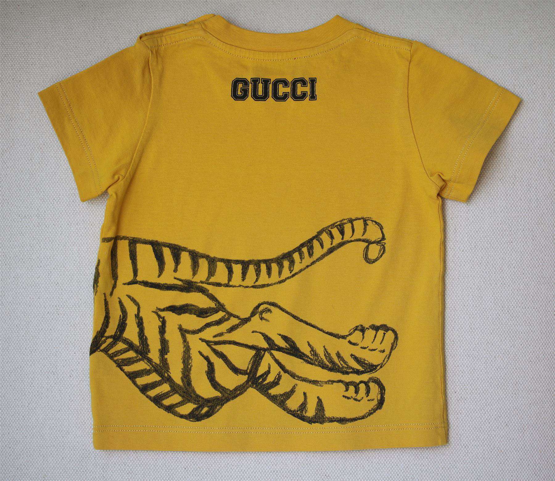 GUCCI BABY BOYS YELLOW TIGER TOP 12-18 MONTHS - Image 2