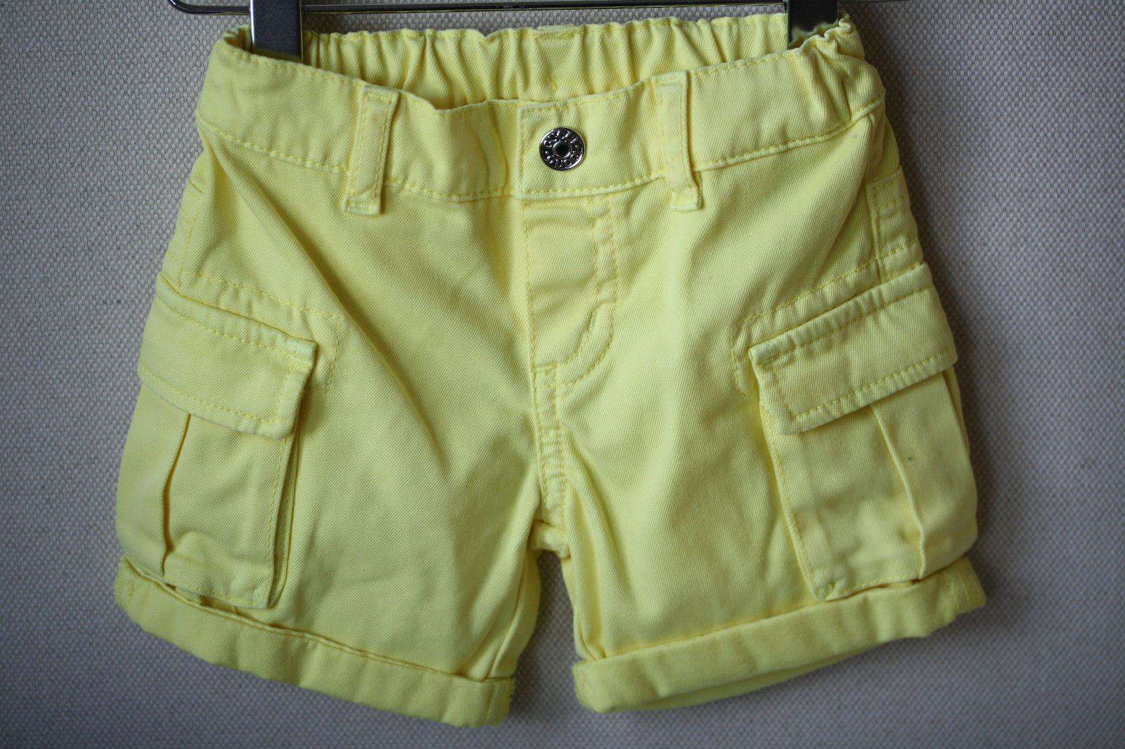 GUCCI BABY BRIGHT YELLOW CARGO SHORTS 3-6 MONTHS - Image 3