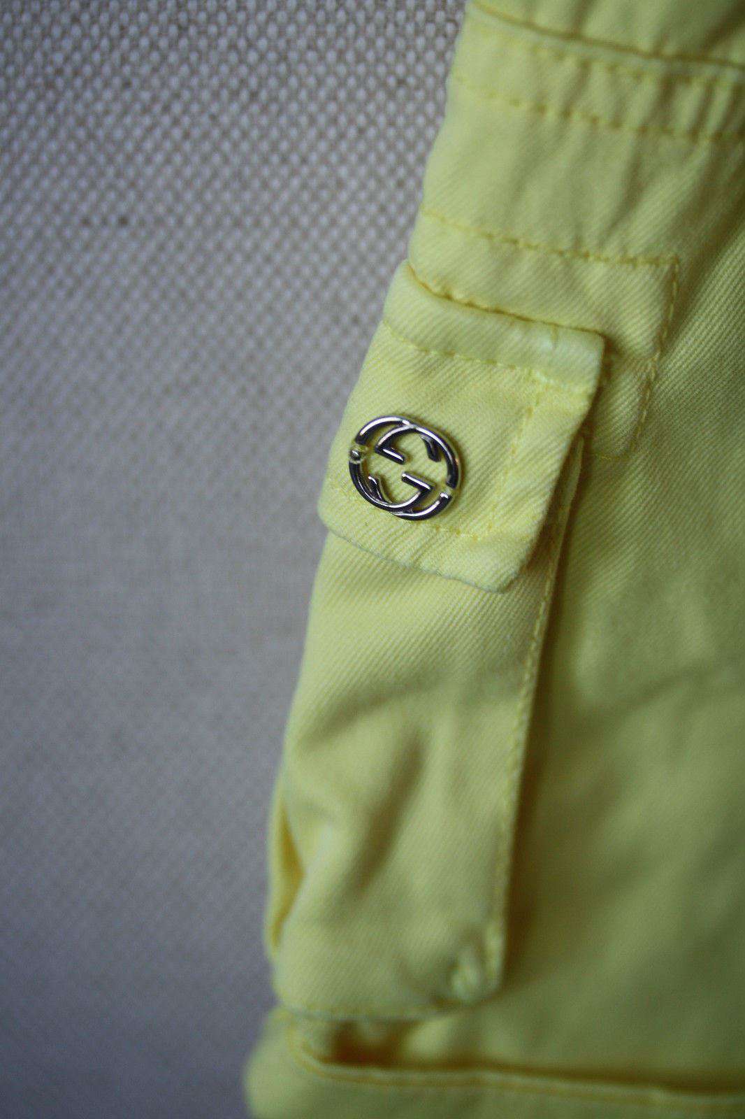GUCCI BABY BRIGHT YELLOW CARGO SHORTS 3-6 MONTHS - Image 6