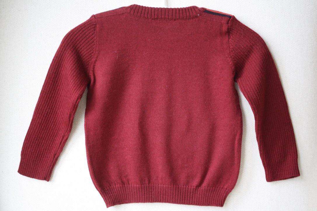 GUCCI BABY BURGUNDY MERINO WOOL SWEATER 12-18 MONTHS - Image 2