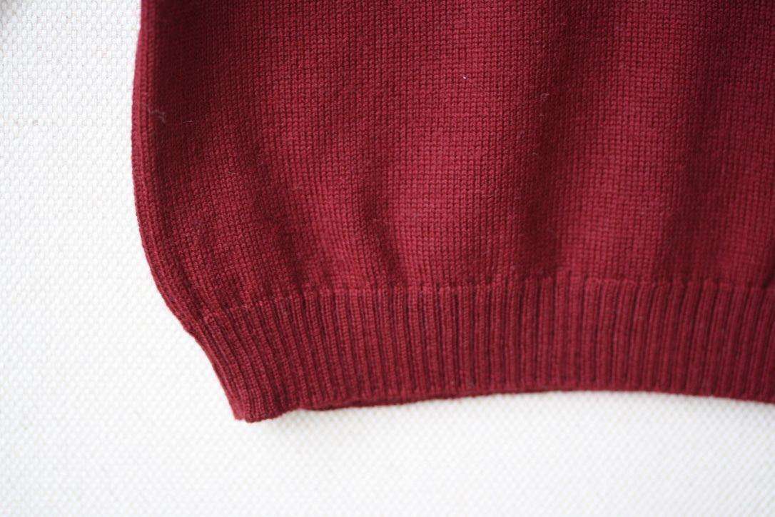 GUCCI BABY BURGUNDY MERINO WOOL SWEATER 12-18 MONTHS - Image 3