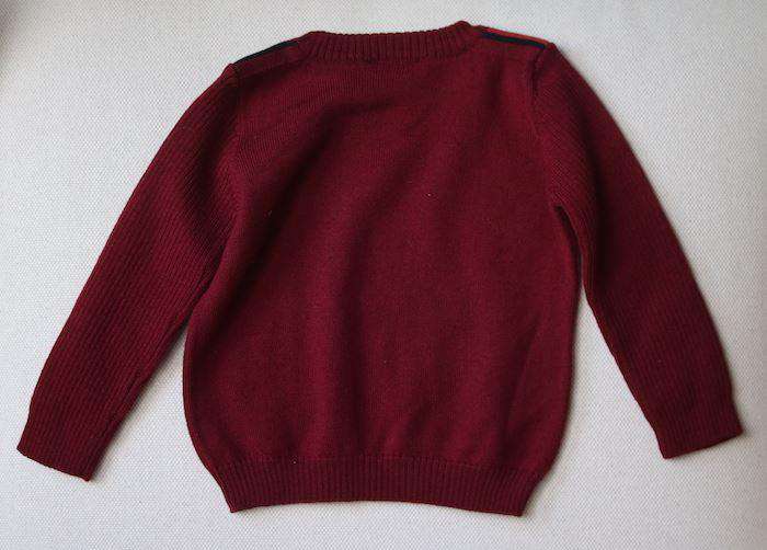 GUCCI BABY BURGUNDY MERINO WOOL SWEATER 6-9 MONTHS - Image 2