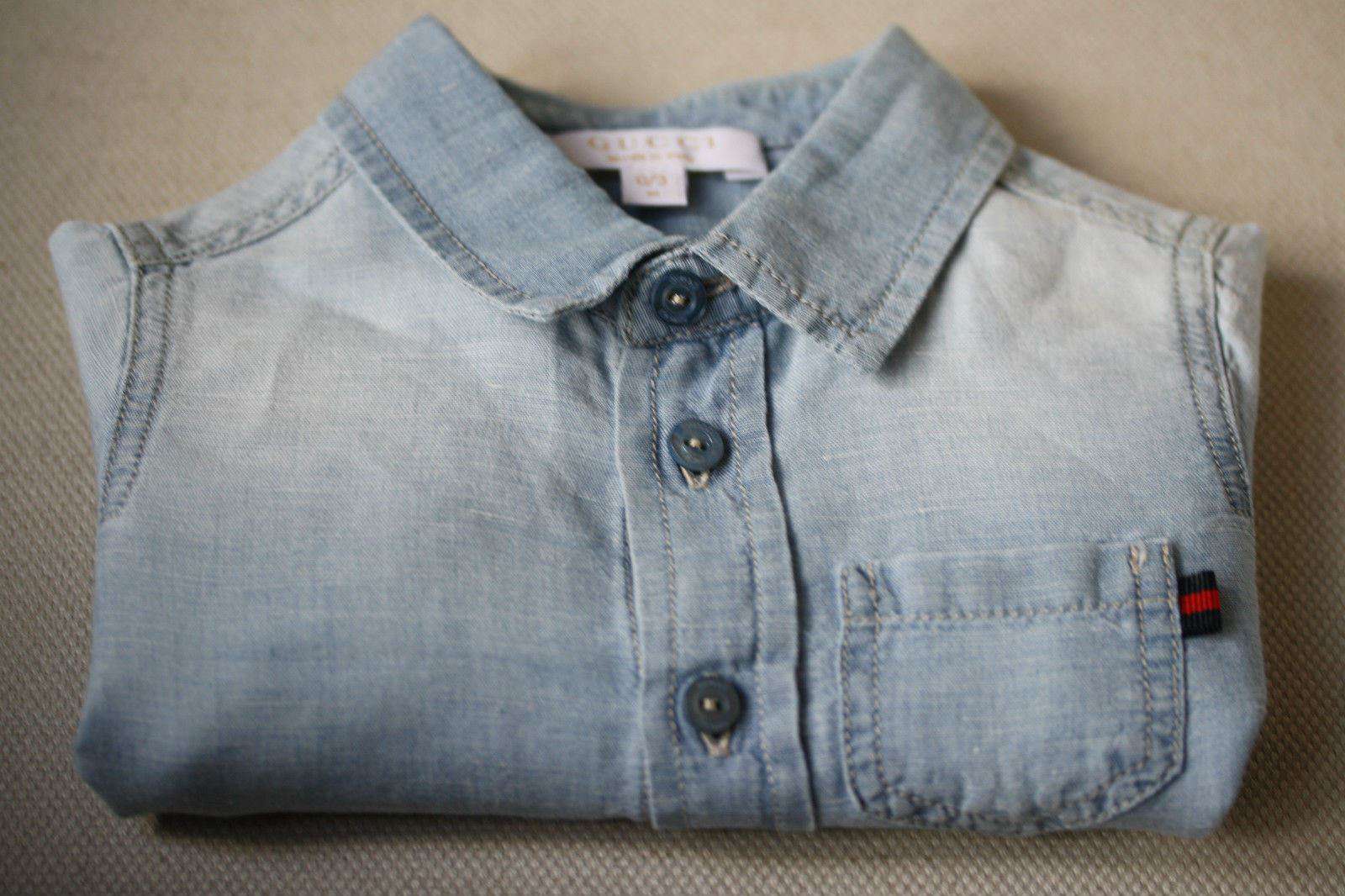 GUCCI BABY DENIM SHIRT 0-3 MONTHS - Image 6