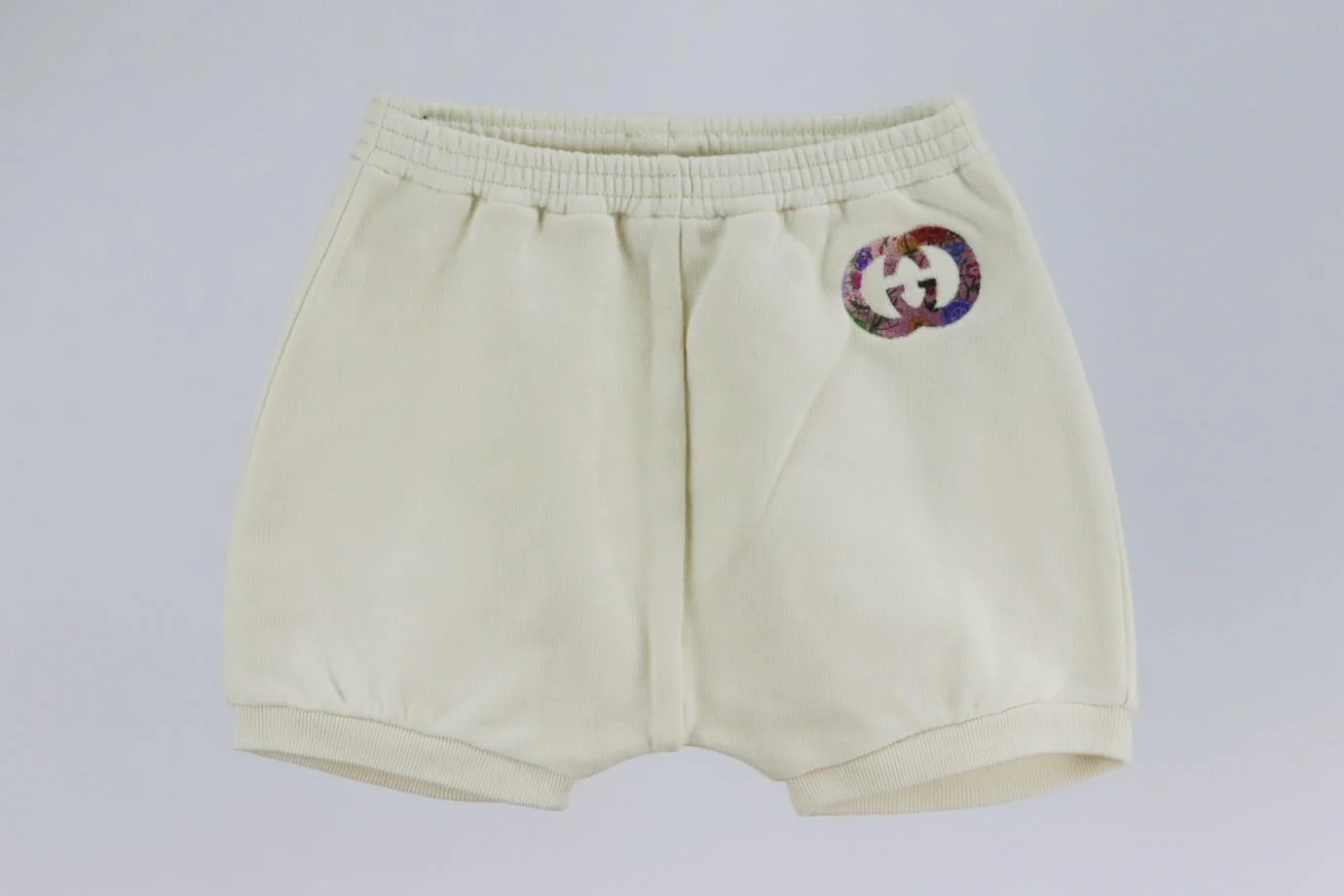 GUCCI BABY GIRLS GG COTTON SHORTS 6-9 MONTHS - Image 2