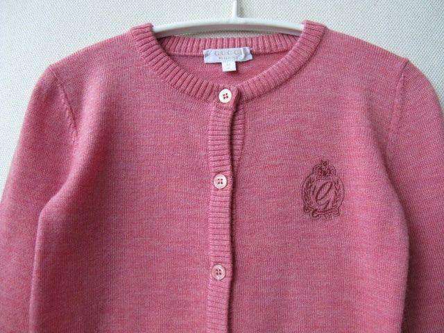 GUCCI BABY PINK CARDIGAN 36 MONTHS - Image 2
