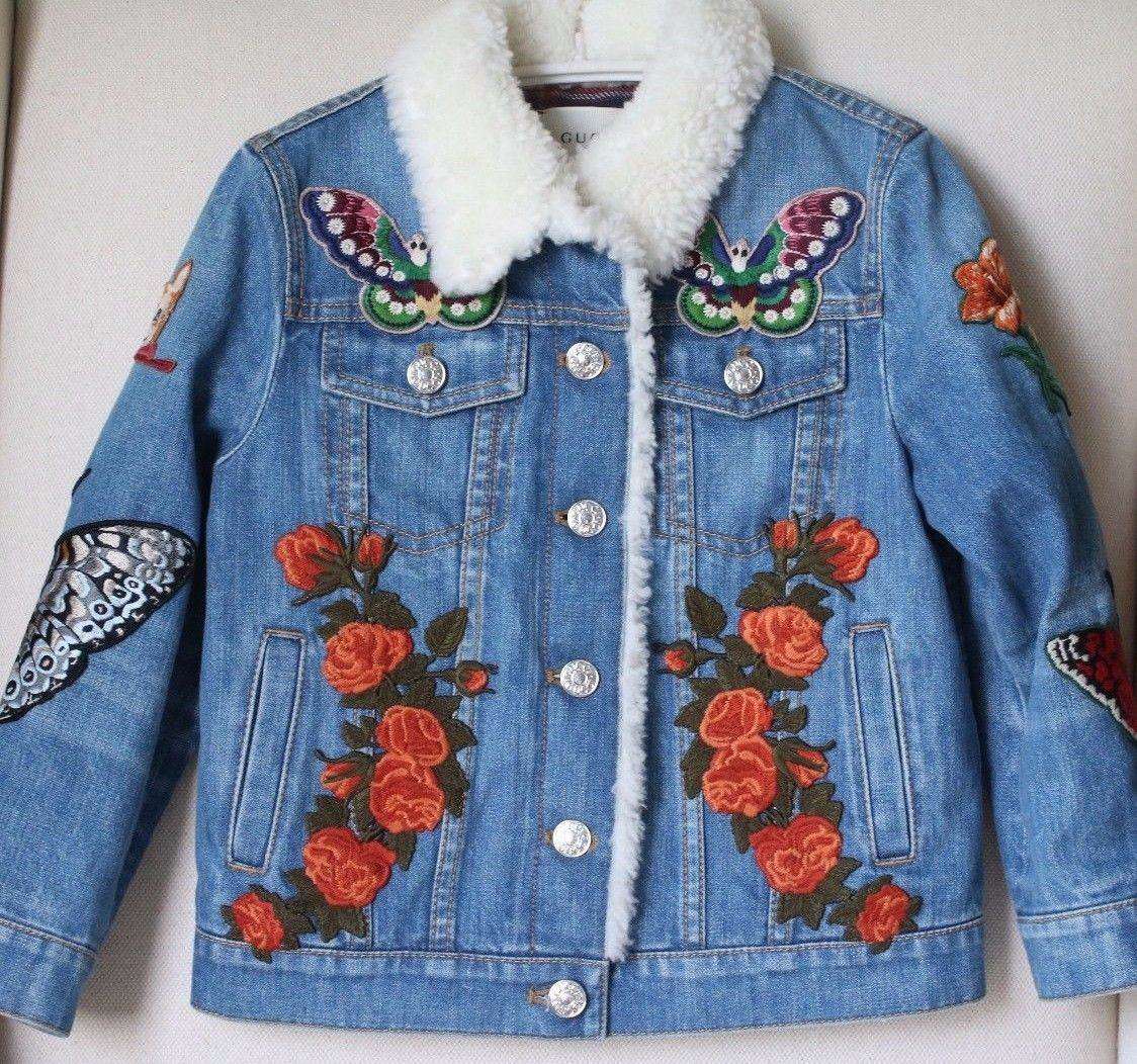 GUCCI BABY PINK GIRLS DENIM JACKET 4 YEARS - Image 10