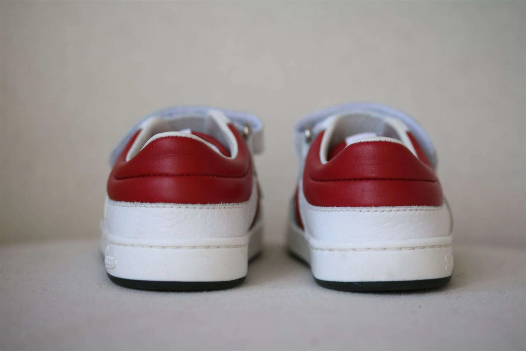 GUCCI BABY WHITE LEATHER TRAINERS EU 22 UK 5 - Image 3