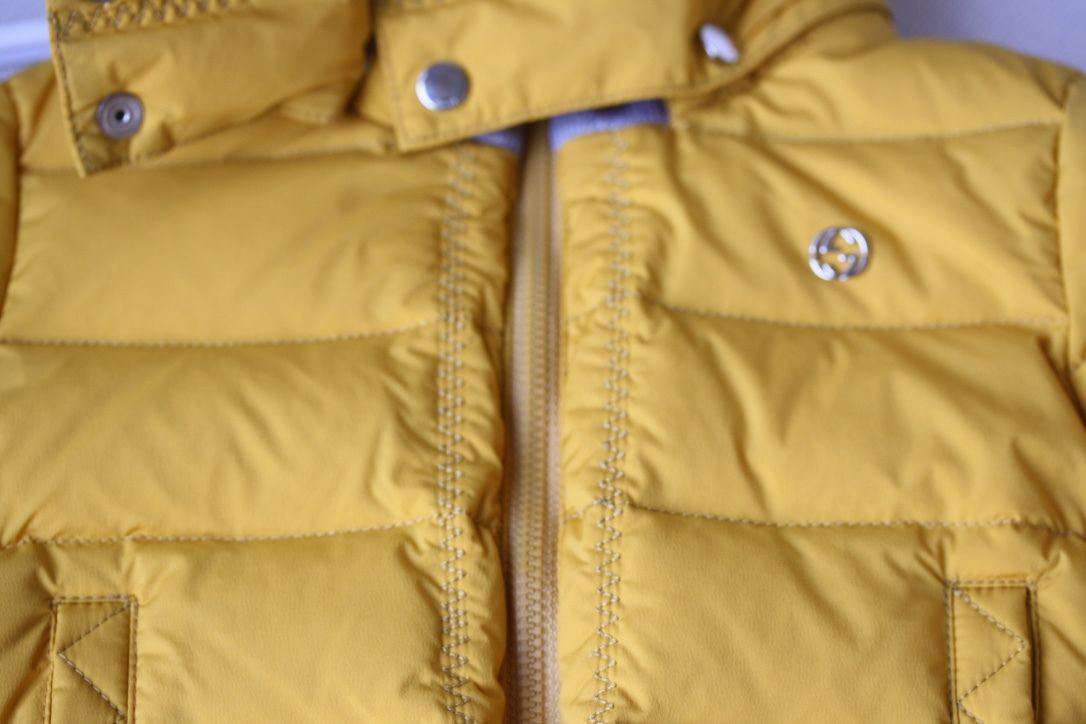 GUCCI BABY YELLOW PADDED PUFFER JACKET COAT 9-12 MONTHS - Image 3