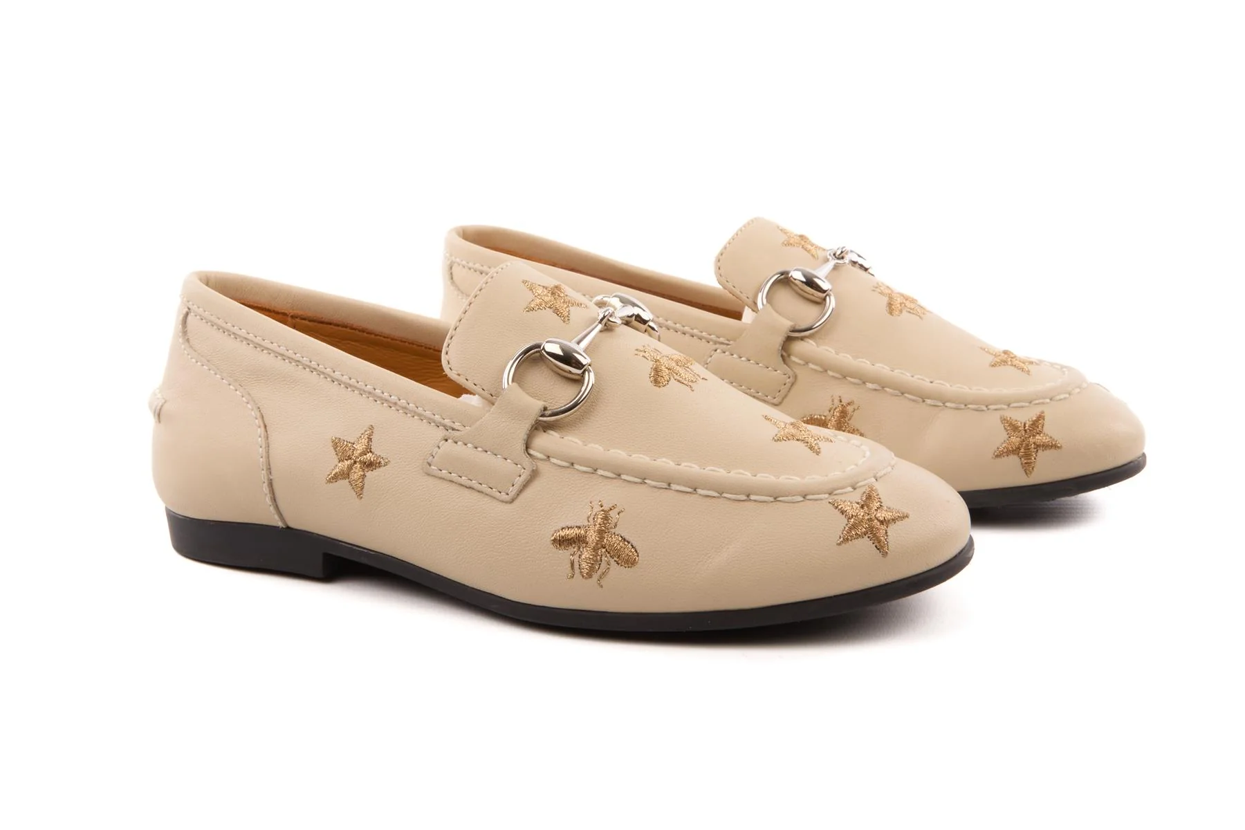 GUCCI BEIGE KIDS BOYS HORSEBIT LOAFERS EU 28 UK 10 US 11 - Image 2