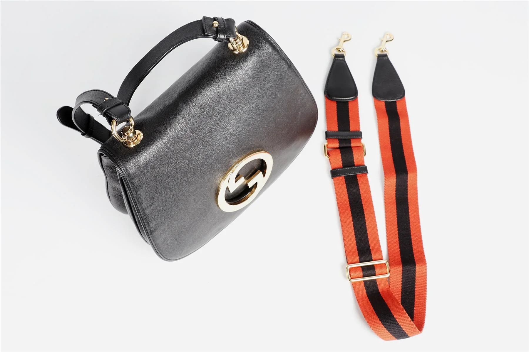 GUCCI BLACK BLONDIE MEDIUM GG LEATHER SHOULDER BAG - Image 12