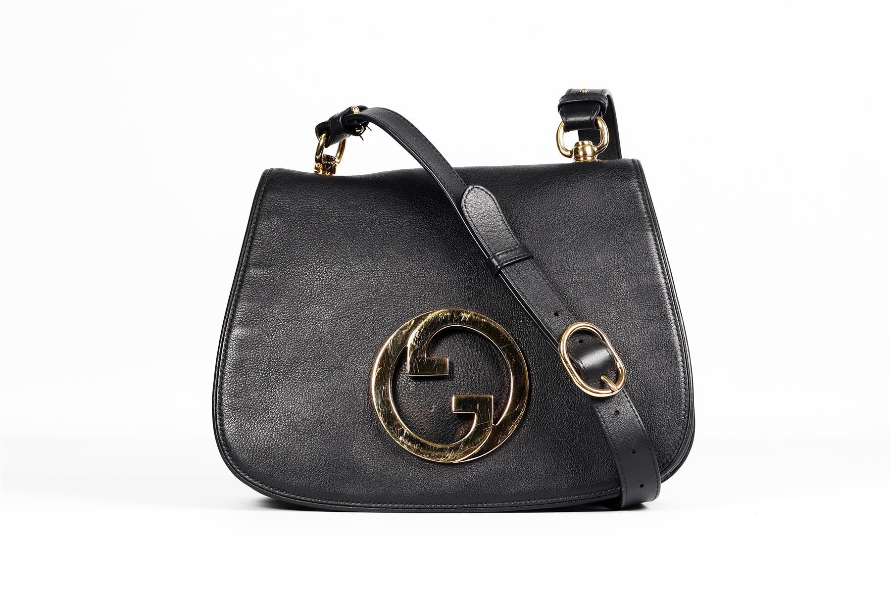 GUCCI BLACK BLONDIE MEDIUM GG LEATHER SHOULDER BAG - Image 2