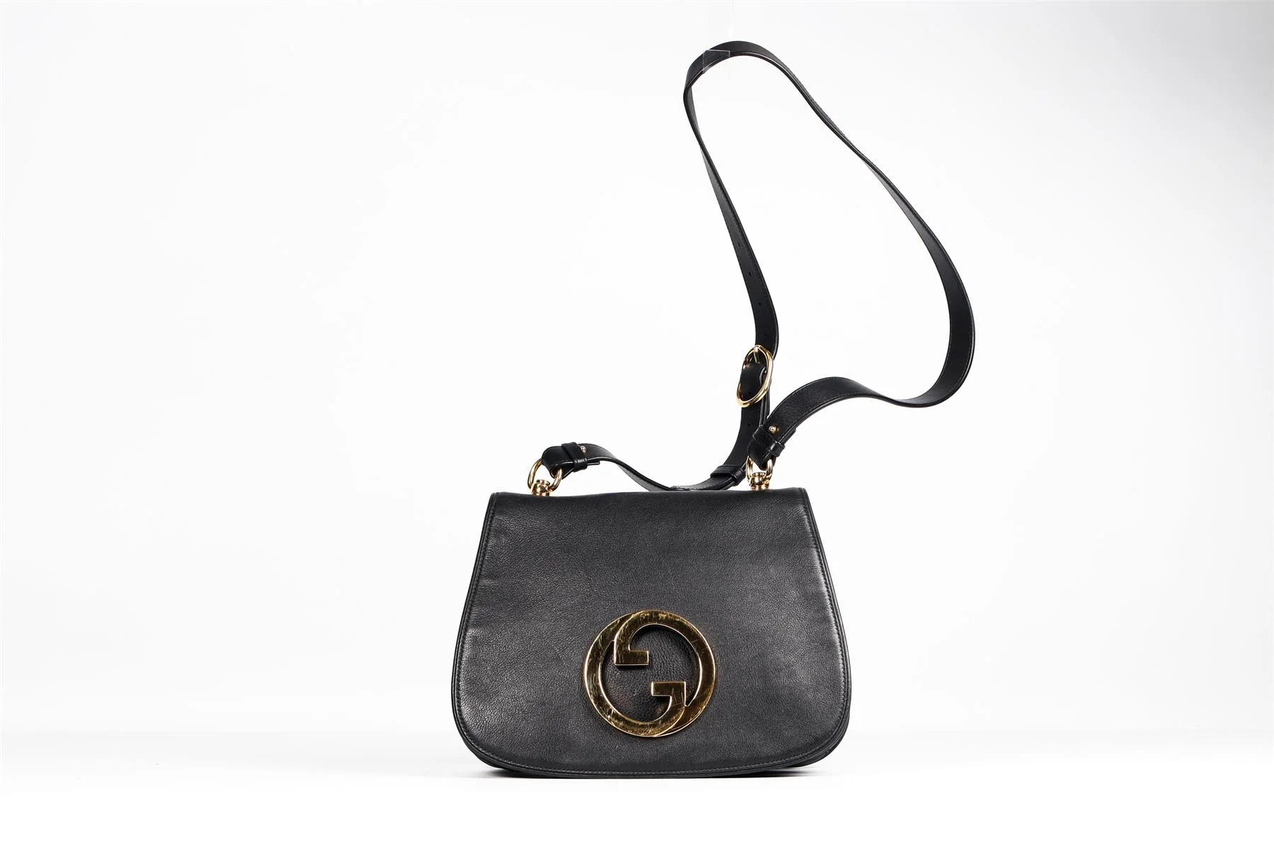 GUCCI BLACK BLONDIE MEDIUM GG LEATHER SHOULDER BAG - Image 3