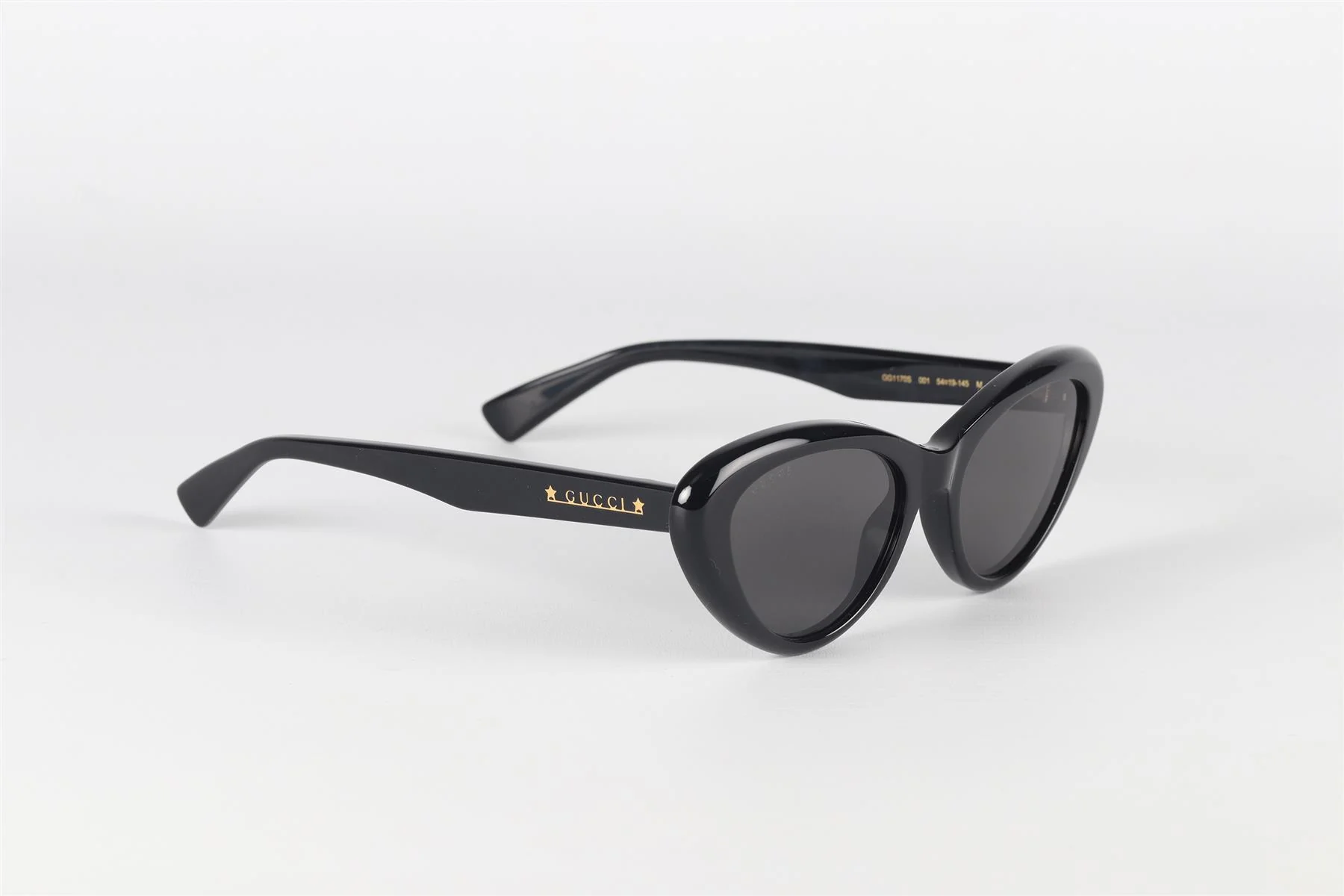 GUCCI BLACK CAT EYE ACETATE SUNGLASSES - Image 2
