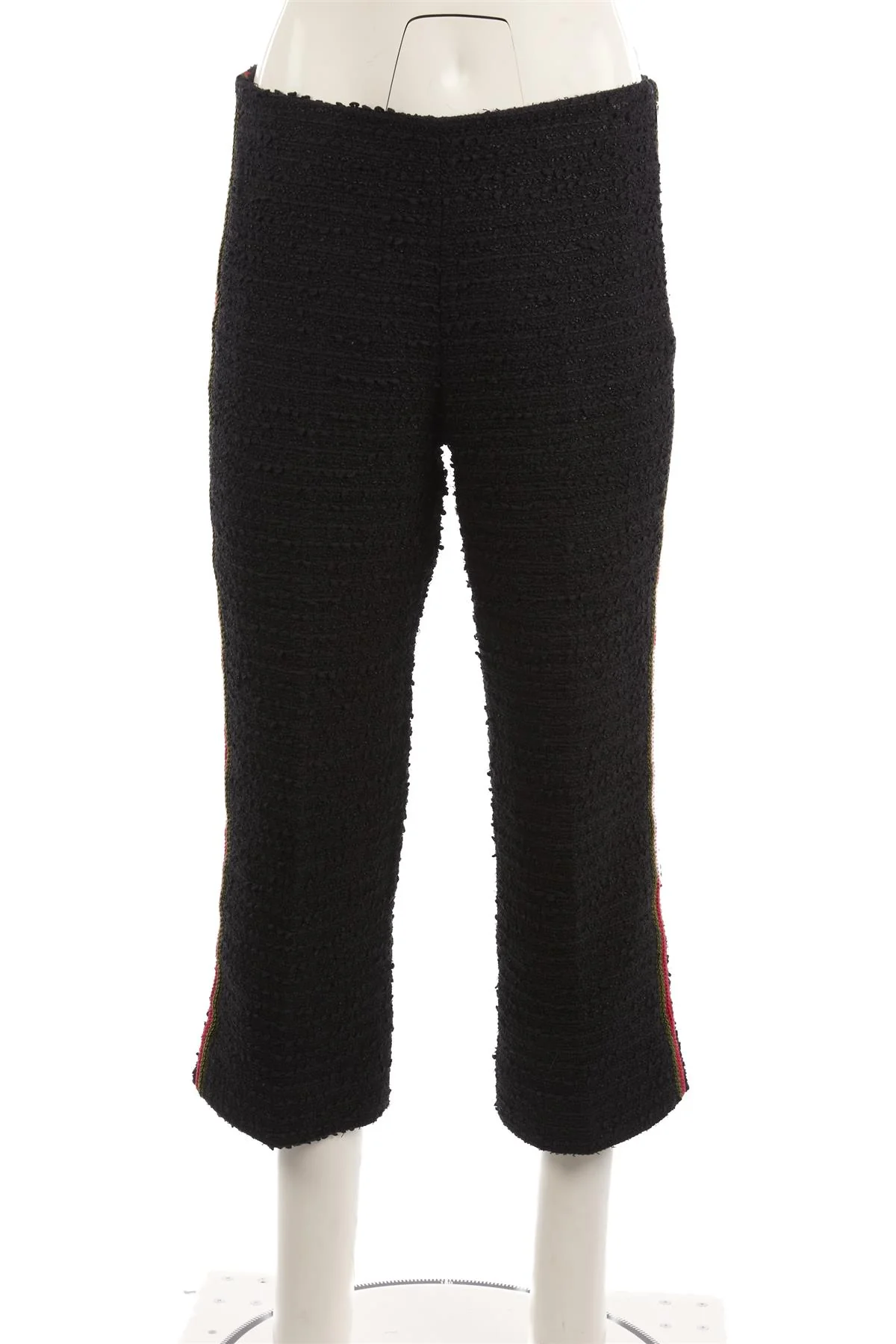 GUCCI BLACK COTTON STRAIGHT LEG PANTS IT 42 UK 10 - Image 2