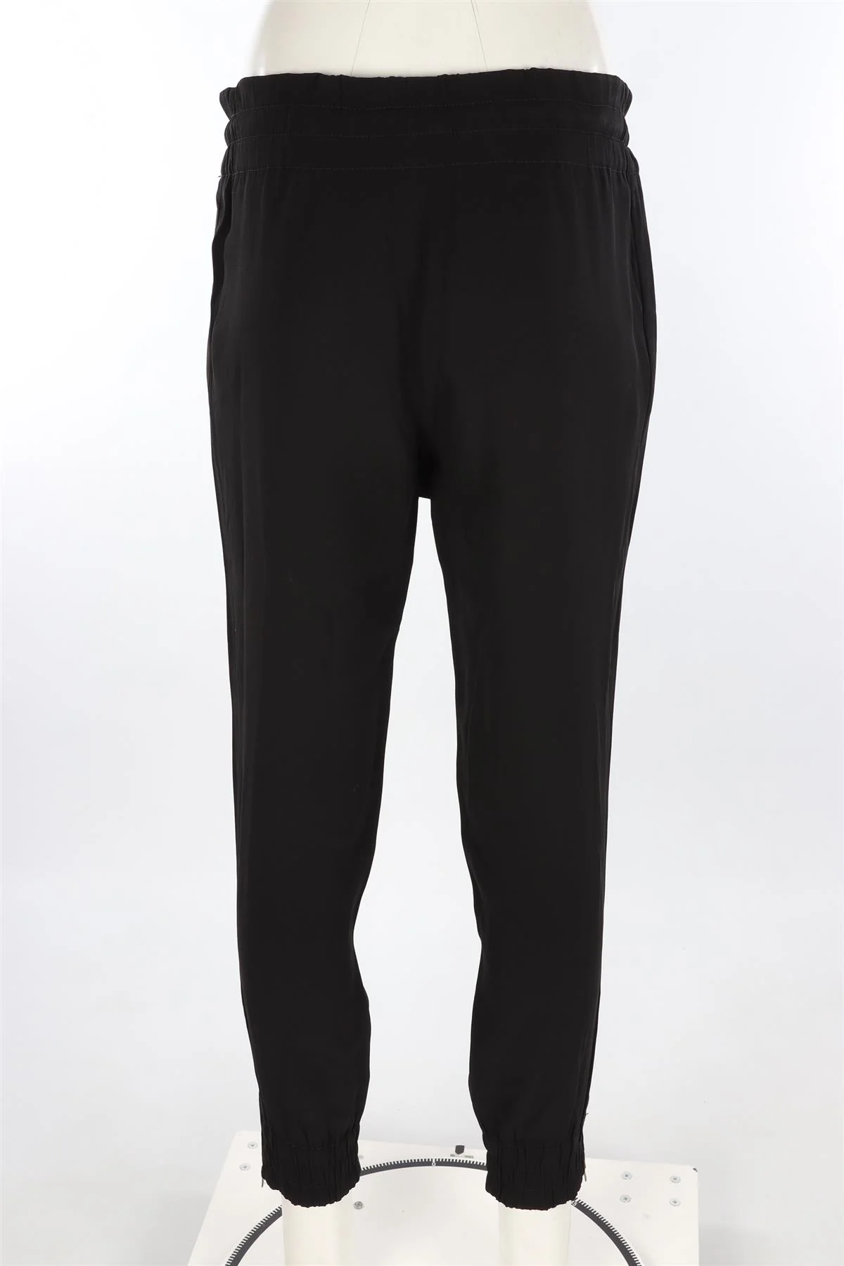 GUCCI BLACK CREPE TAPERED PANTS IT 38 UK 6 - Image 4