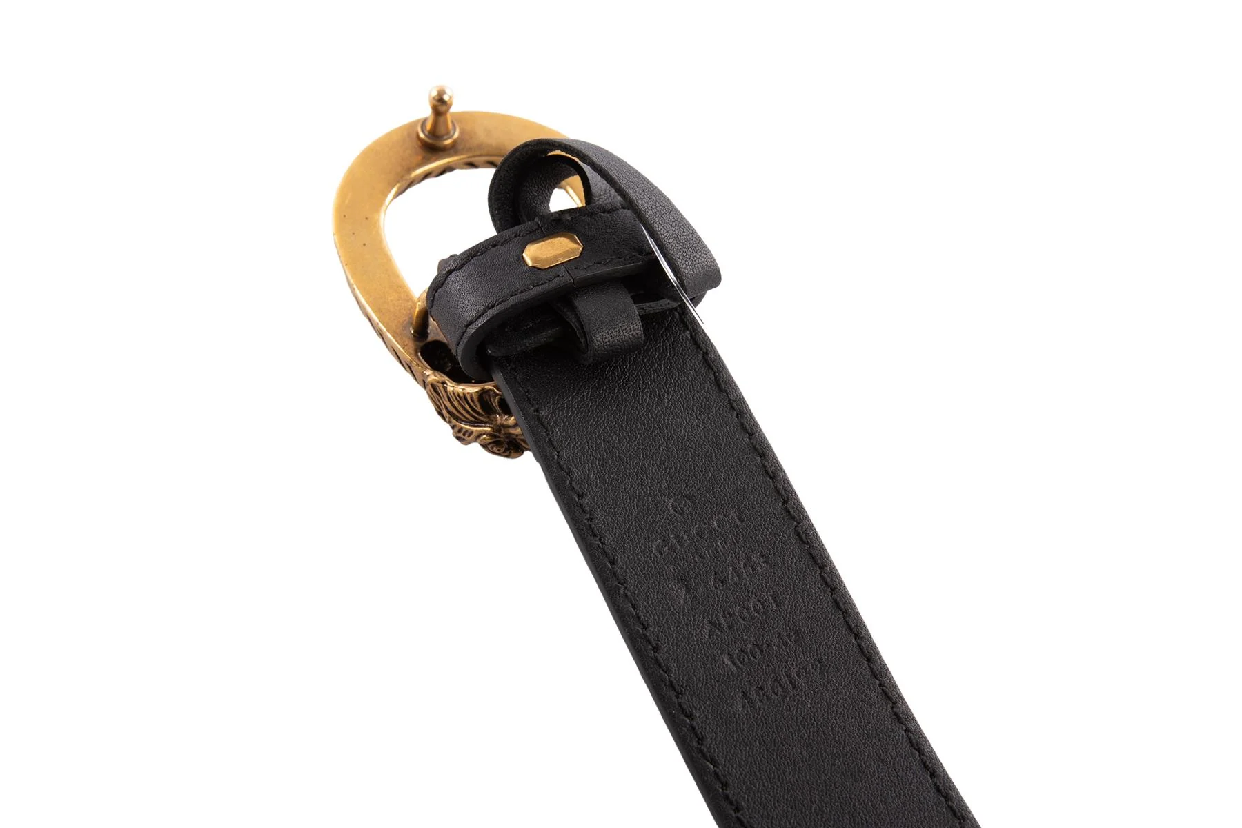 GUCCI BLACK DIONYSUS LEATHER BELT 100CM - Image 4