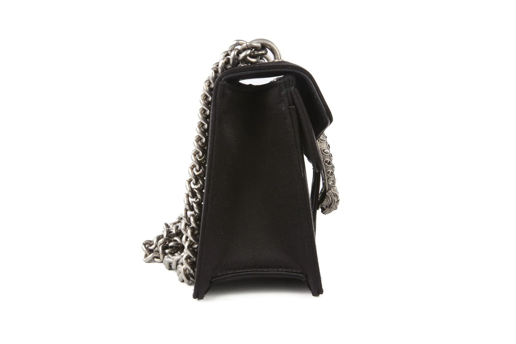 GUCCI BLACK DIONYSUS SMALL SATIN SHOULDER BAG - Image 5