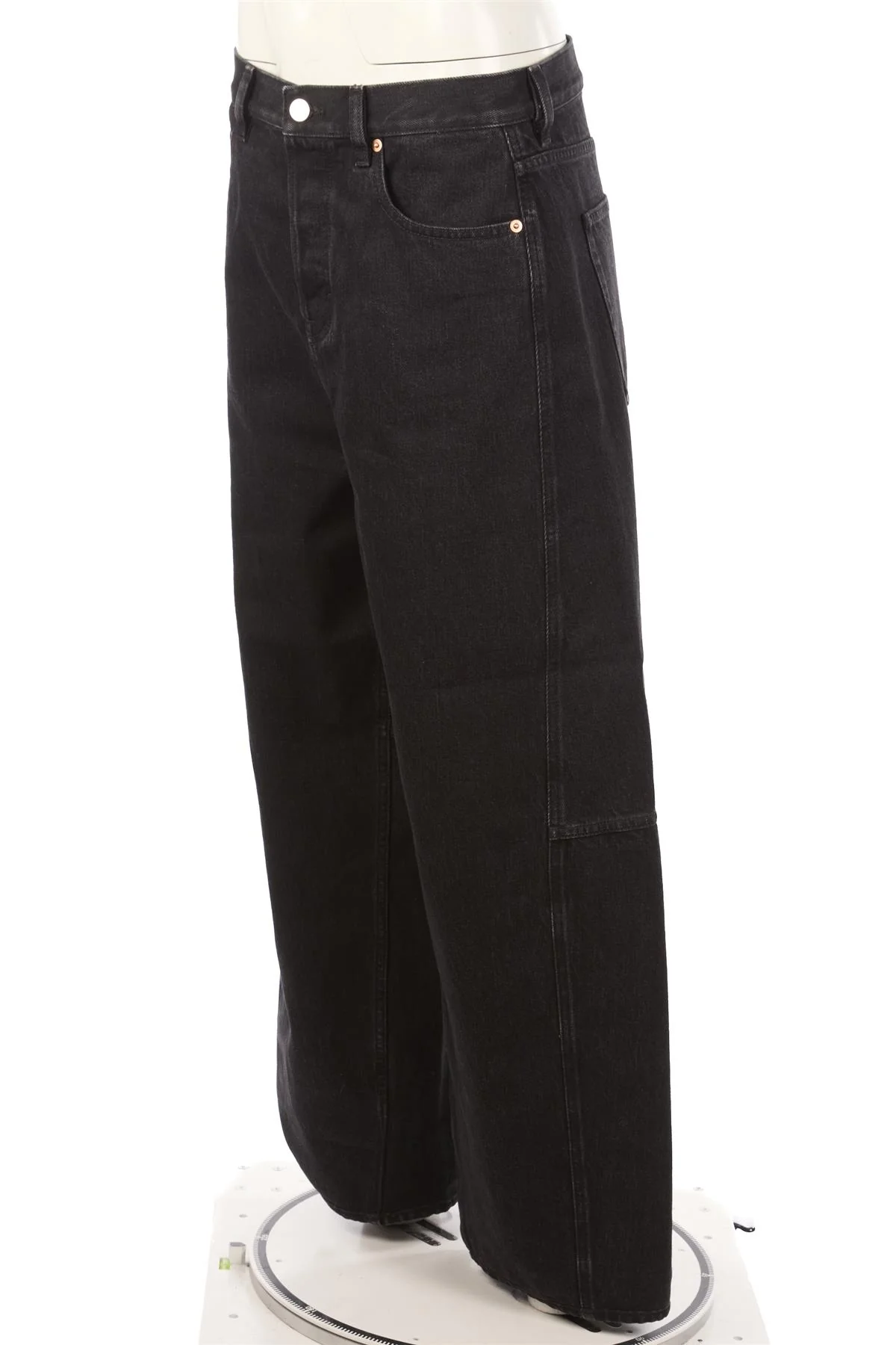 GUCCI BLACK HIGH RISE BARREL LEG JEANS W28 - Image 3