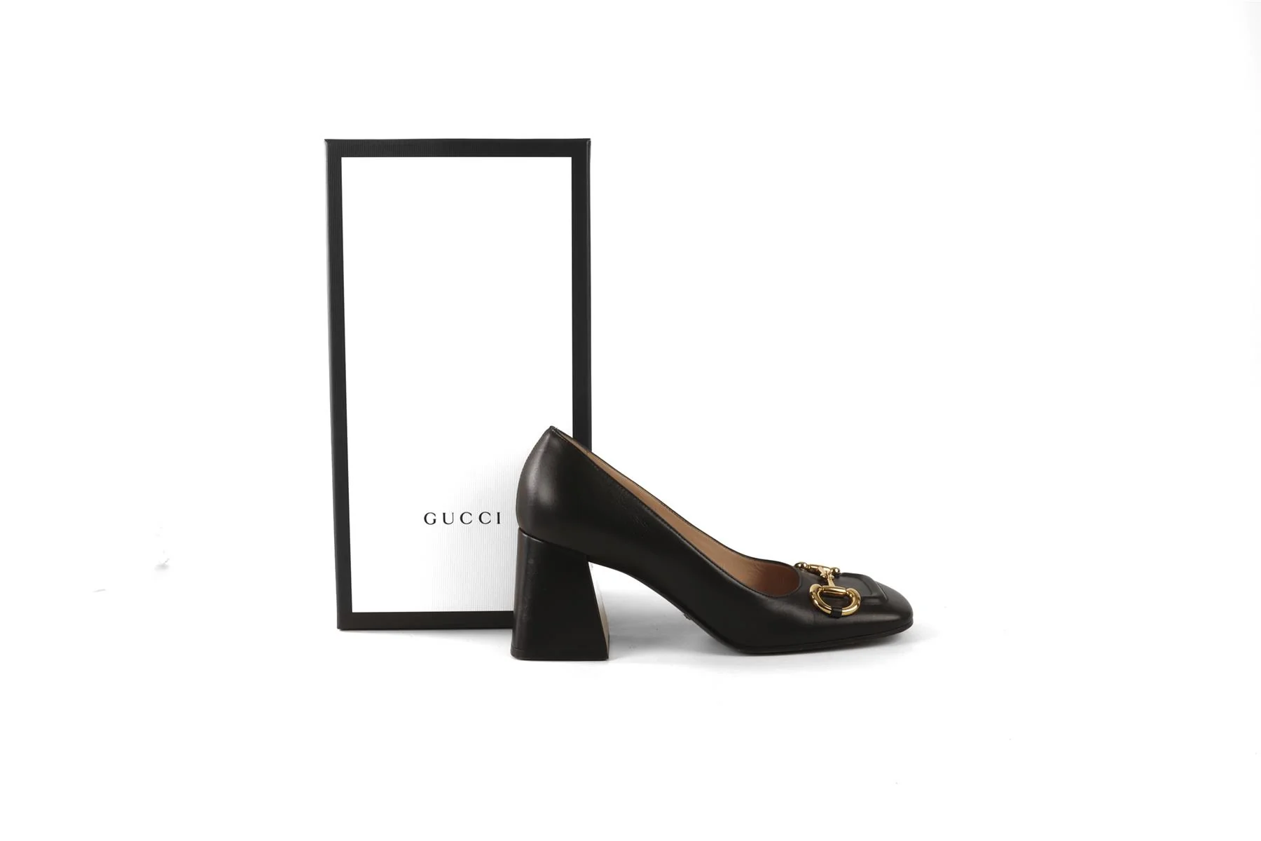 GUCCI BLACK HORSEBIT LEATHER PUMPS EU 39 UK 6 US 9 - Image 7
