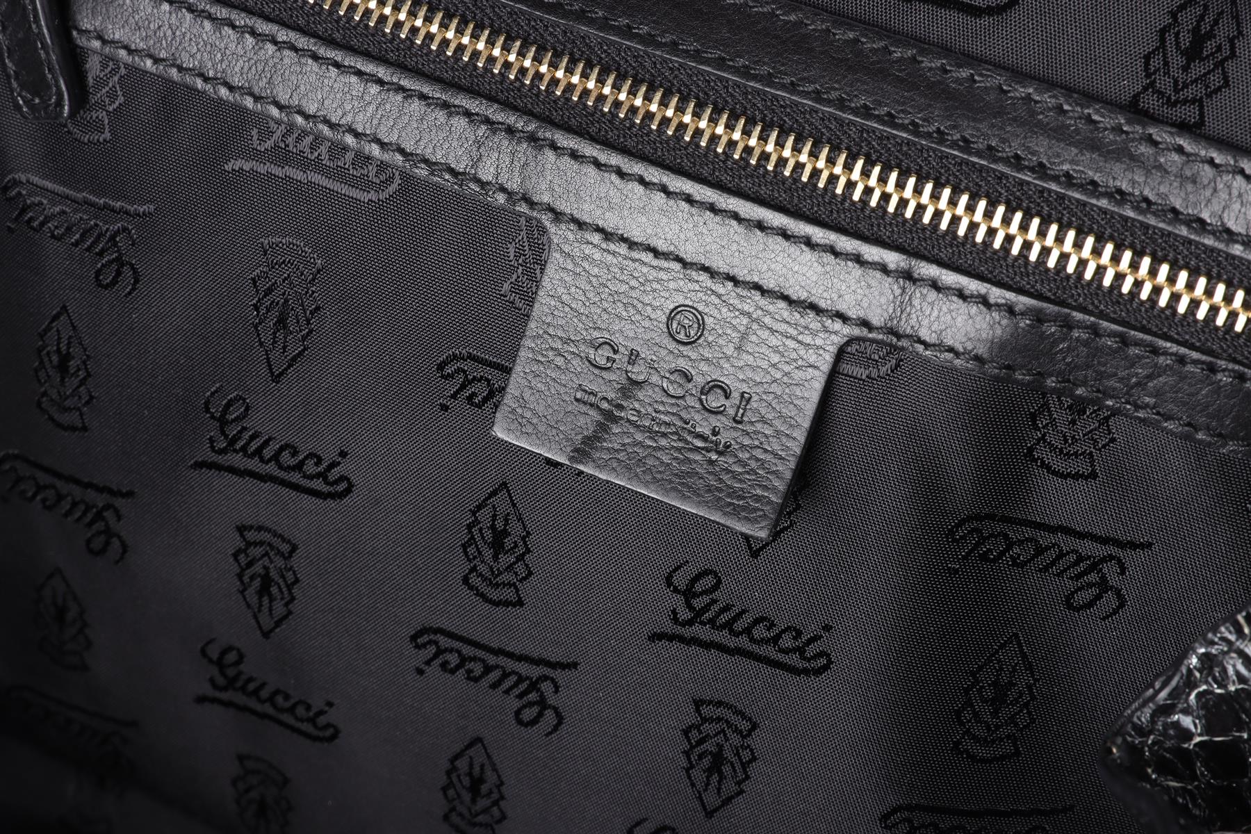 GUCCI BLACK HYSTERIA PYTHON CLUTCH - Image 8
