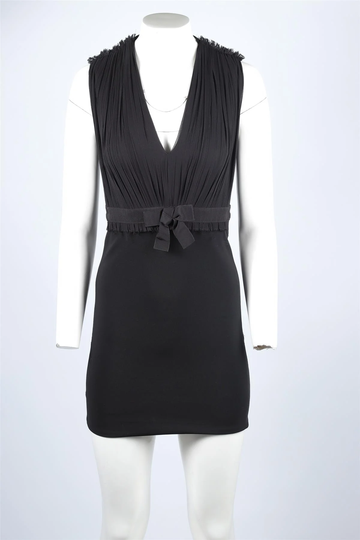 GUCCI BLACK KNIT MINI DRESS XSMALL - Image 2
