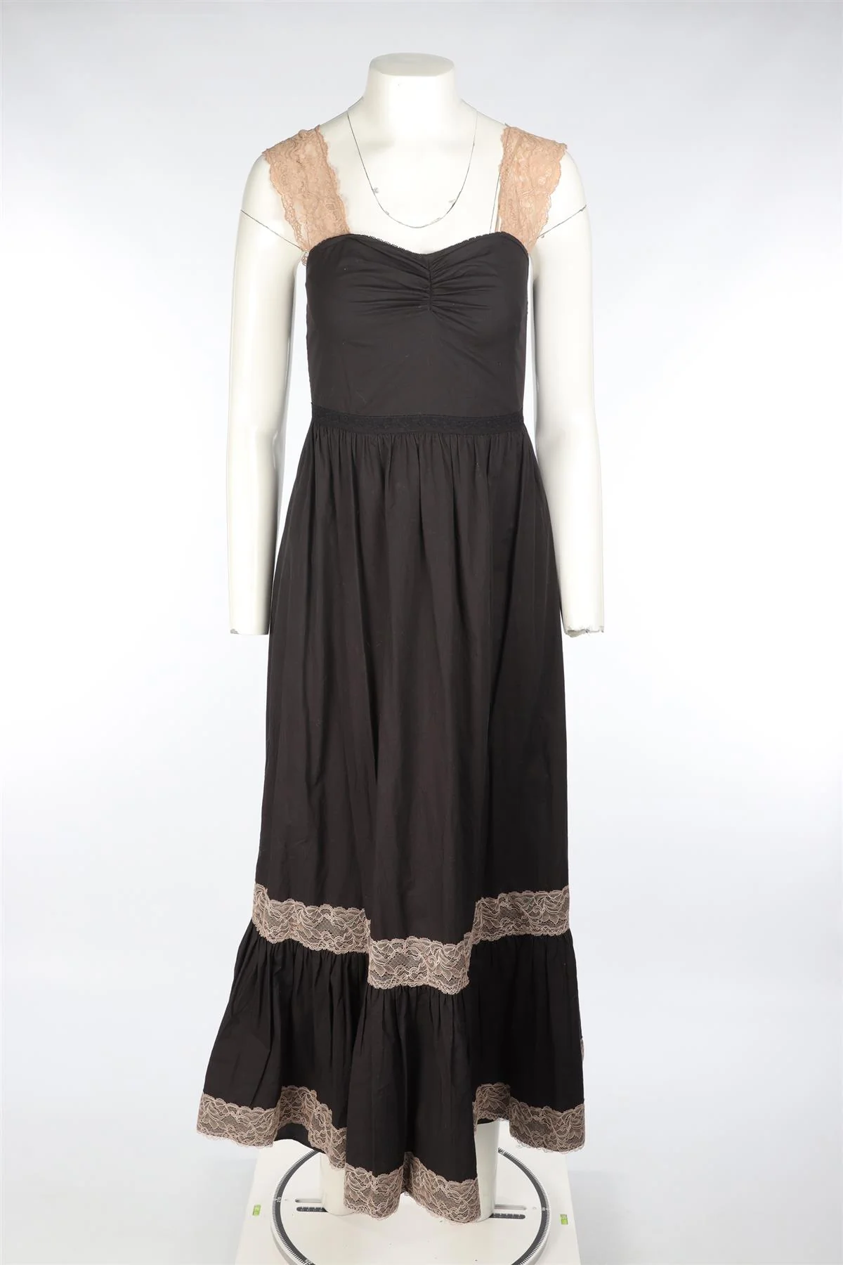 GUCCI BLACK LACE MAXI DRESS IT 38 UK 6 - Image 2