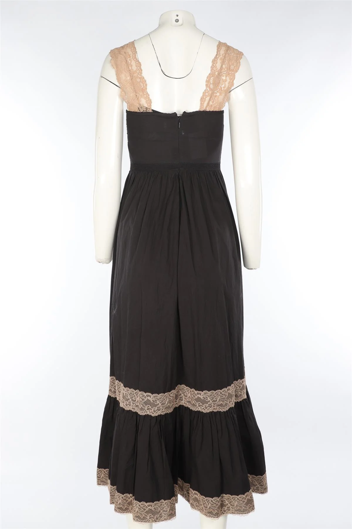 GUCCI BLACK LACE MAXI DRESS IT 38 UK 6 - Image 4