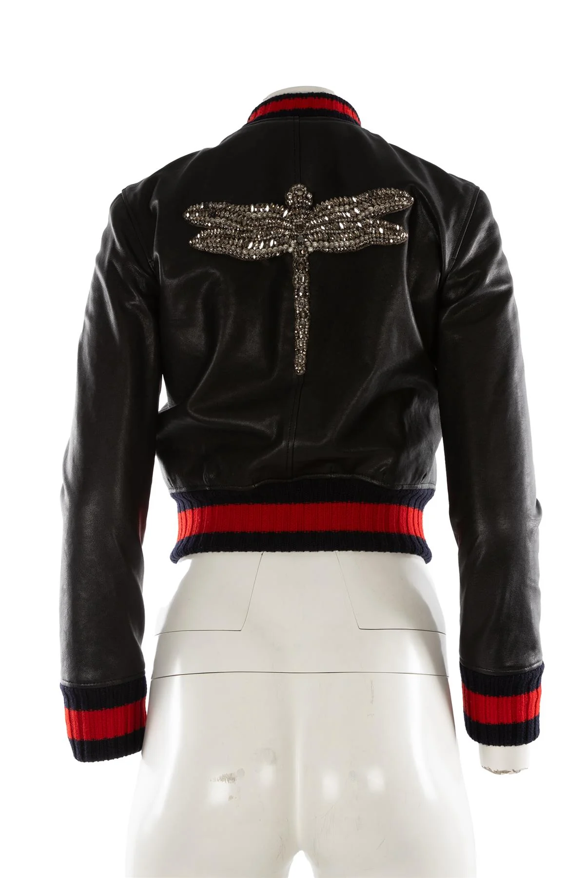 GUCCI BLACK LEATHER JACKET IT 36 UK 4 - Image 4