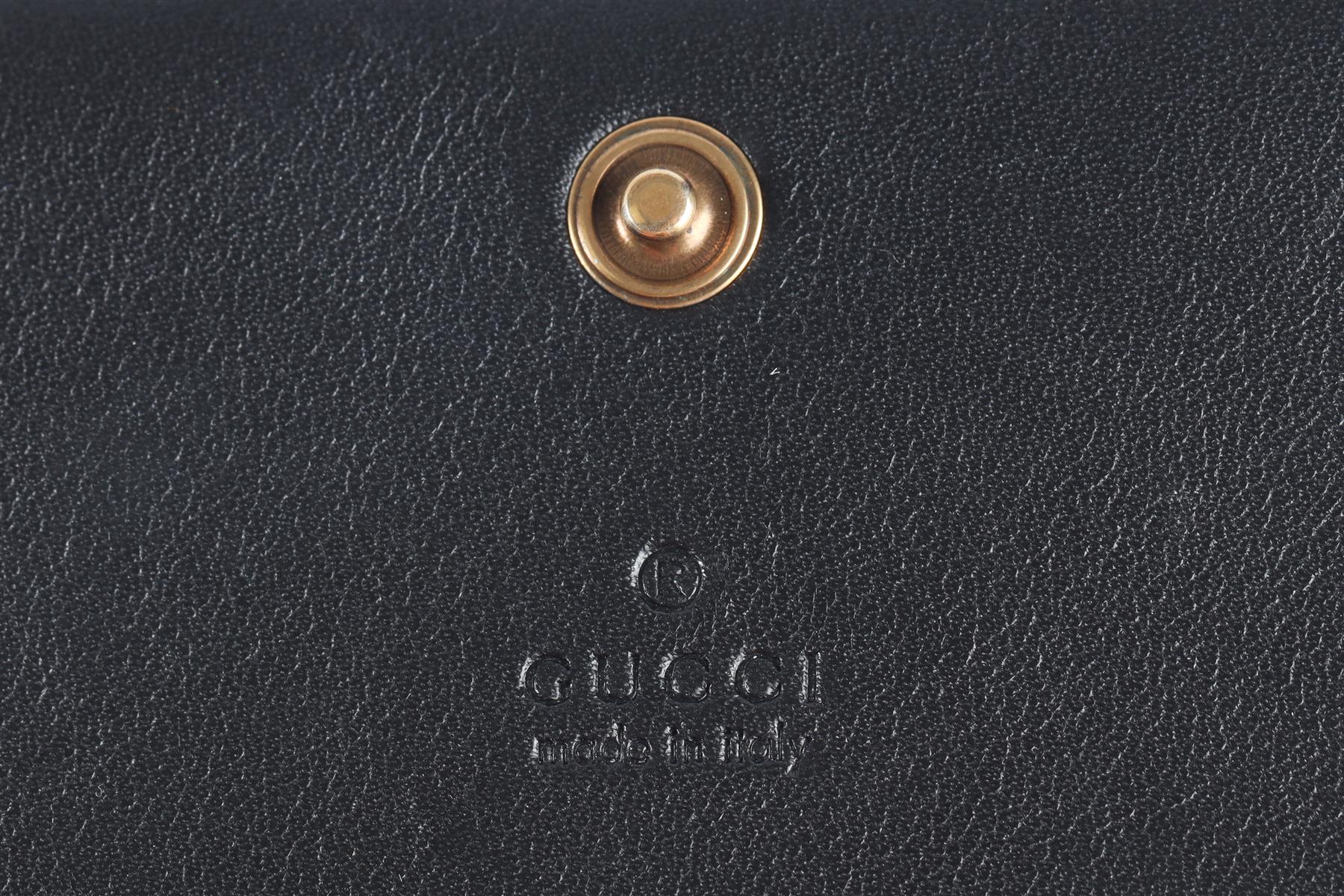 GUCCI BLACK MARMONT GG LEATHER WALLET - Image 10