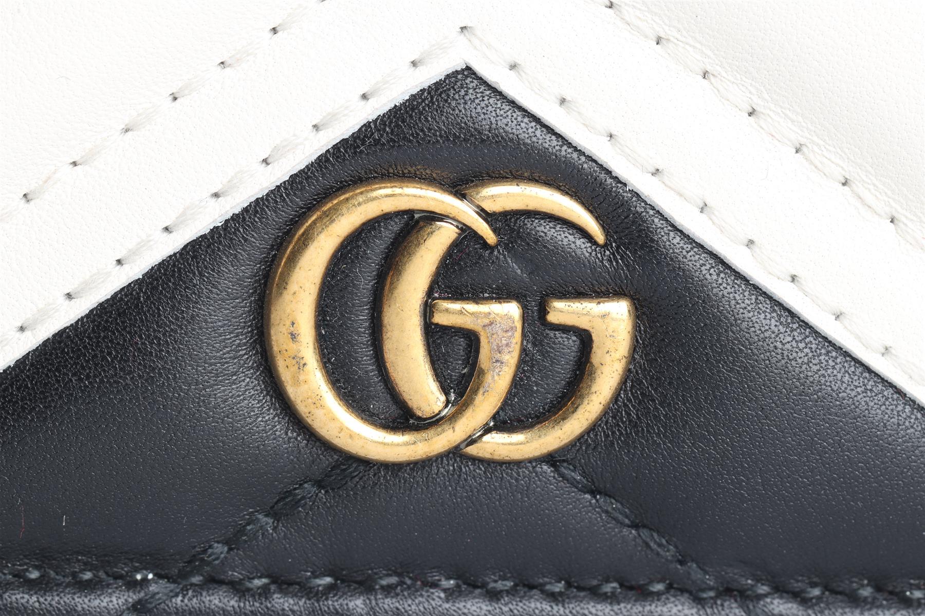 GUCCI BLACK MARMONT GG LEATHER WALLET - Image 9