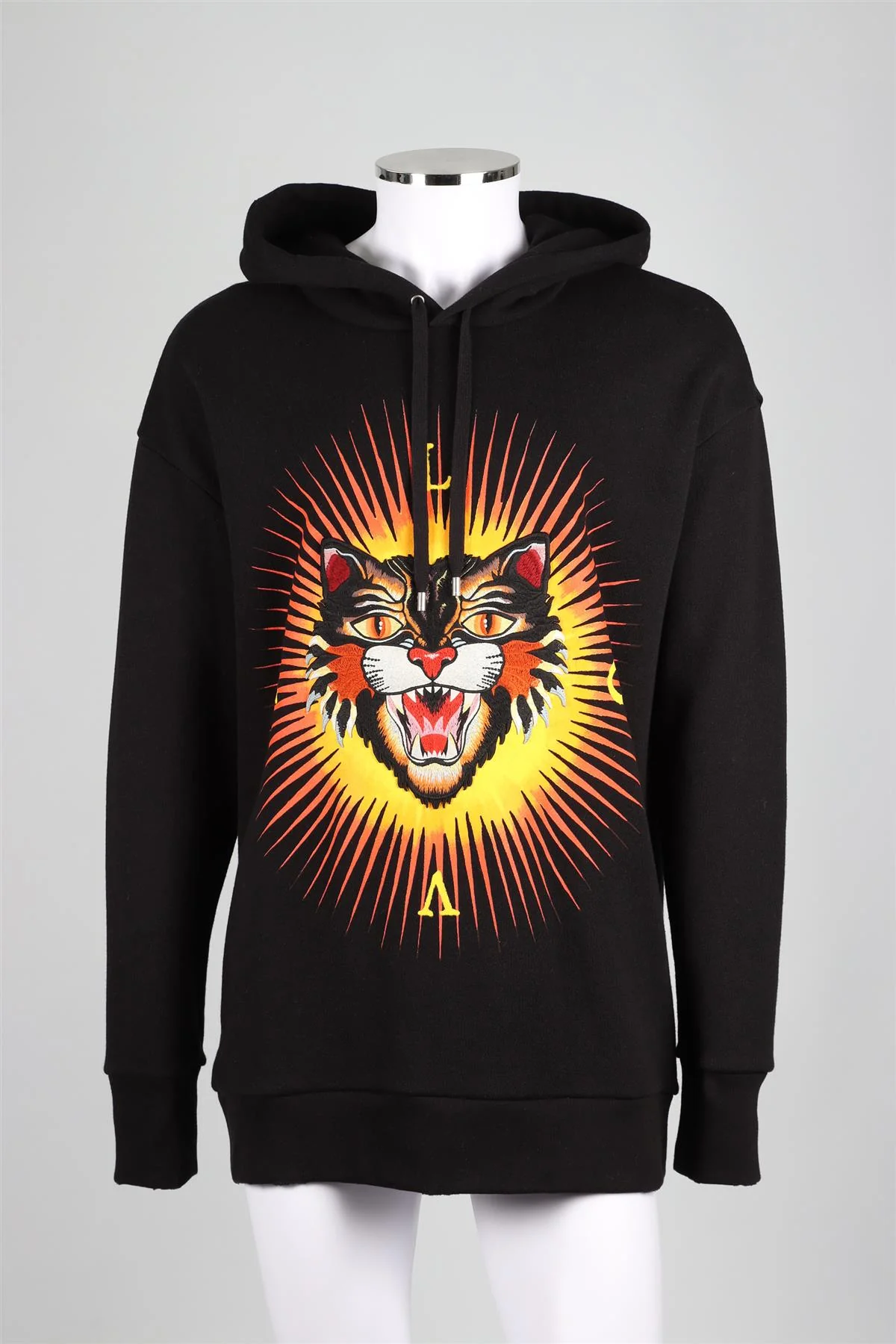 GUCCI BLACK MEN'S COTTON HOODIE LARGE - Image 2