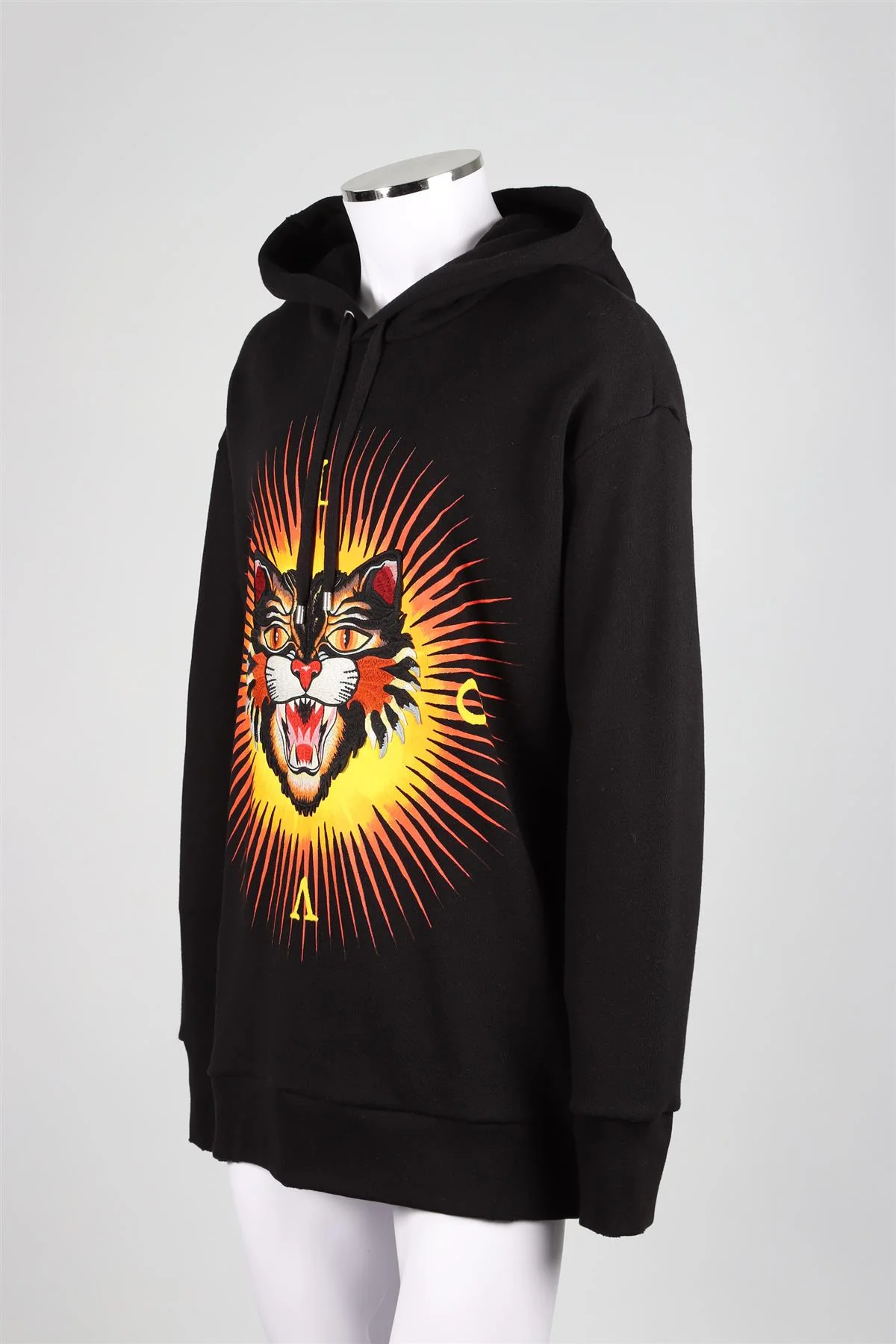 GUCCI BLACK MEN'S COTTON HOODIE LARGE - Image 3