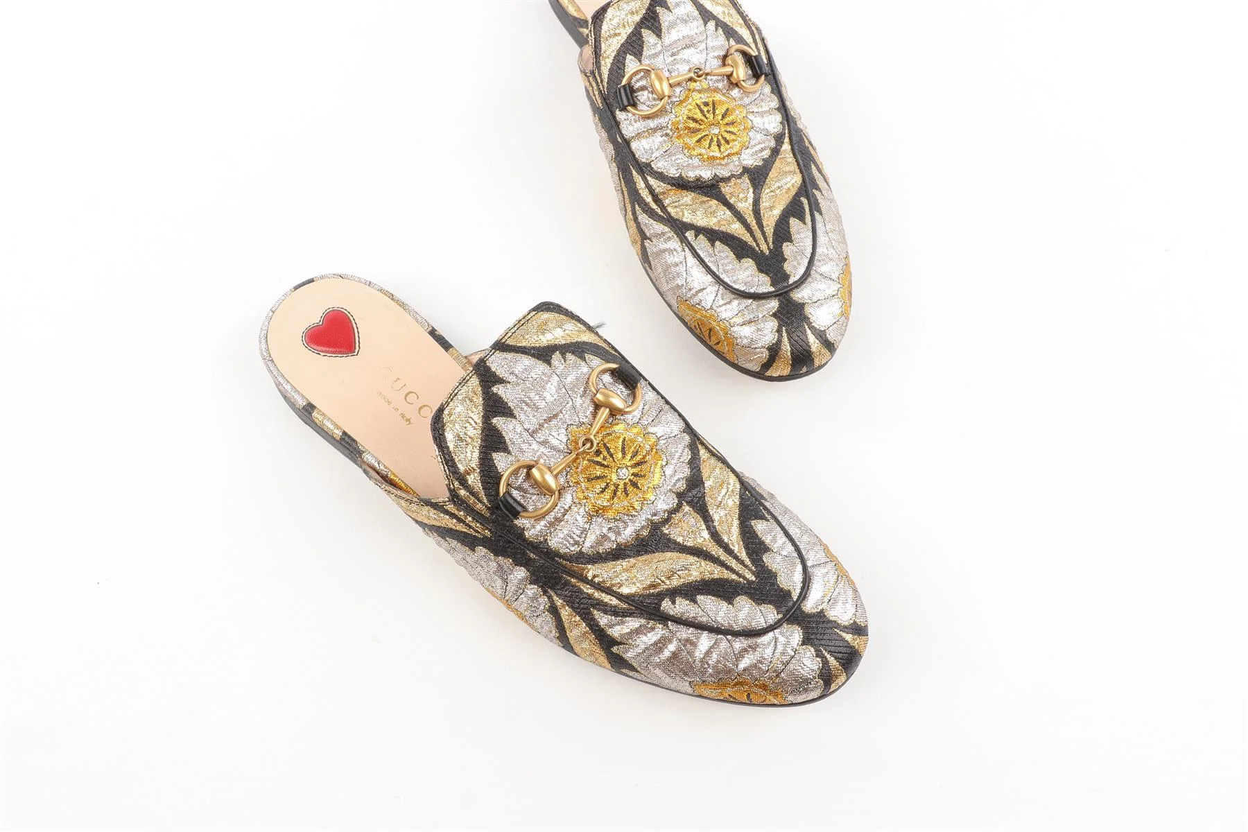 GUCCI BLACK PRINCETOWN FABRIC SLIPPERS EU 37 UK 4 US 7 - Image 4