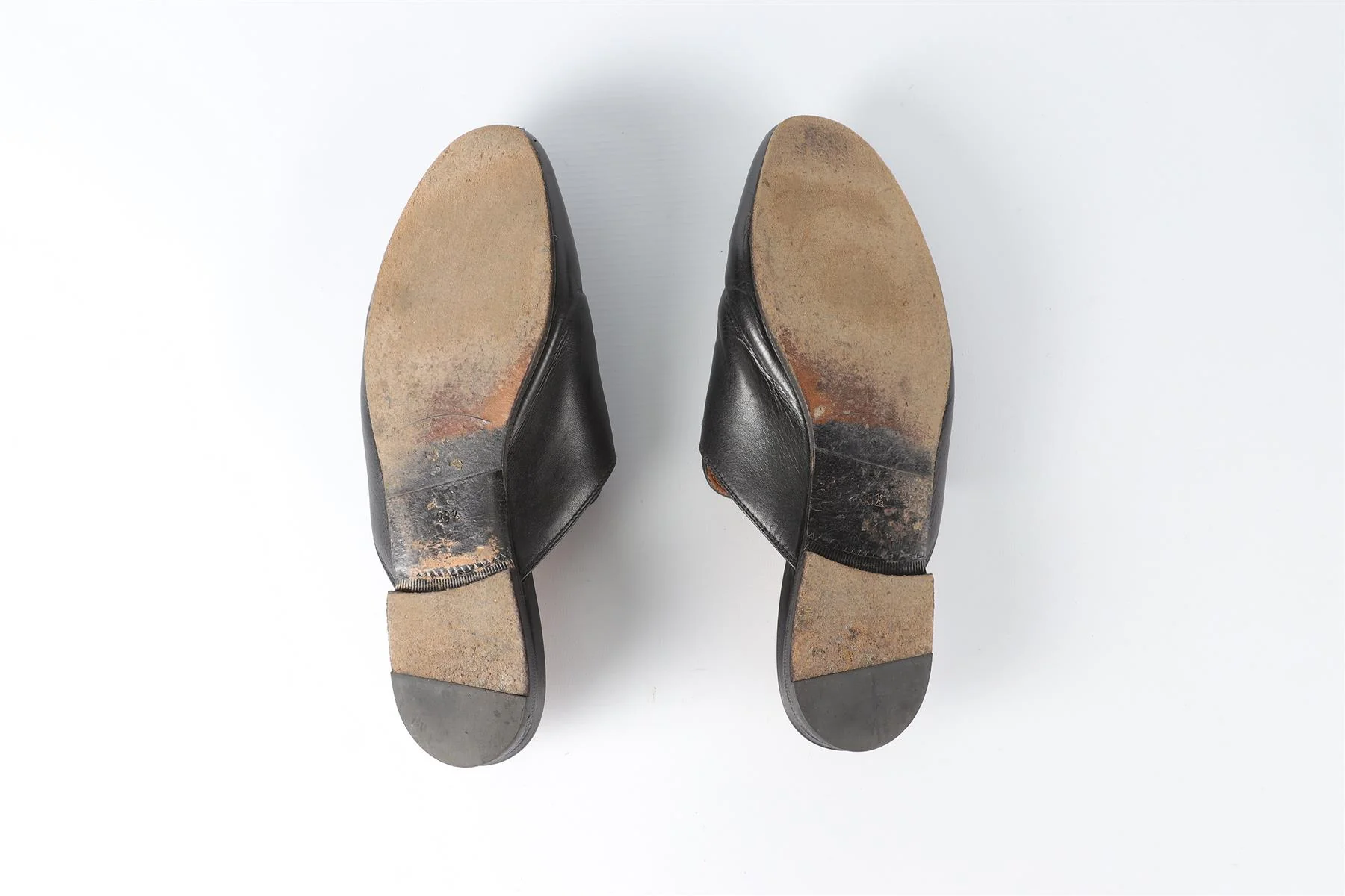 GUCCI BLACK PRINCETOWN LEATHER SLIPPERS EU 38.5 UK 5.5 US 8.5 - Image 6
