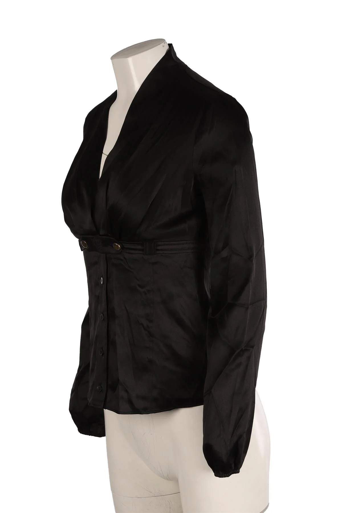 GUCCI BLACK VINTAGE JERSEY TOP IT 38 UK 6 - Image 3