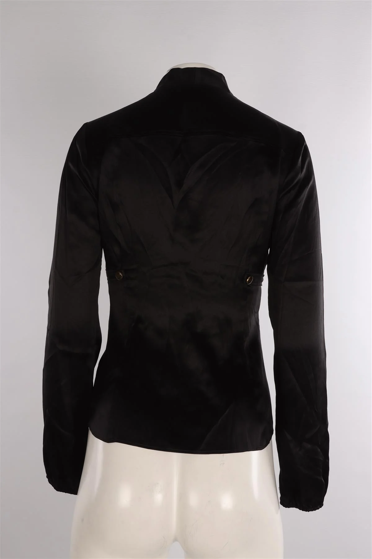 GUCCI BLACK VINTAGE JERSEY TOP IT 38 UK 6 - Image 4