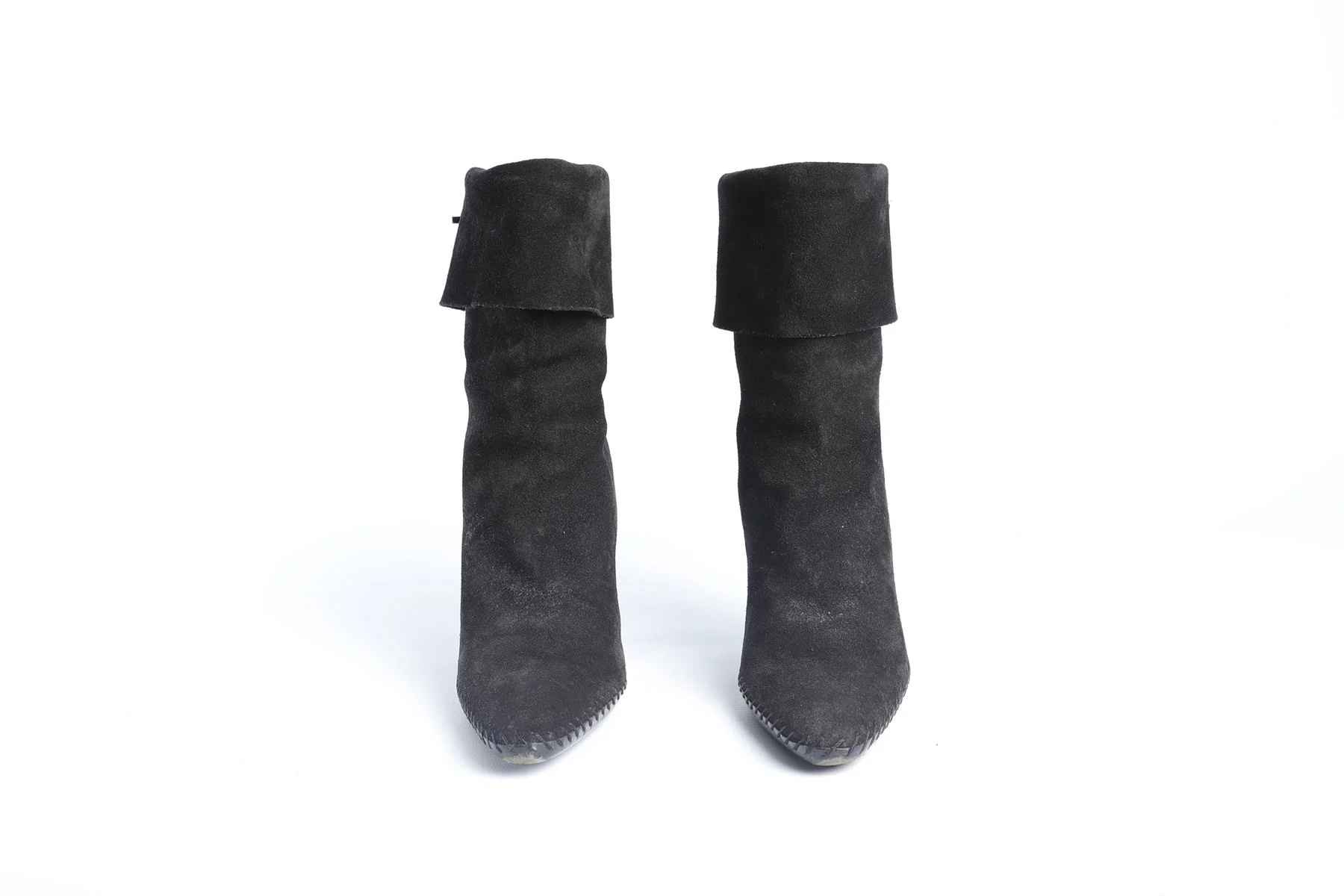 GUCCI BLACK VINTAGE SUEDE ANKLE BOOTS EU 38 UK 5 US 8 - Image 3