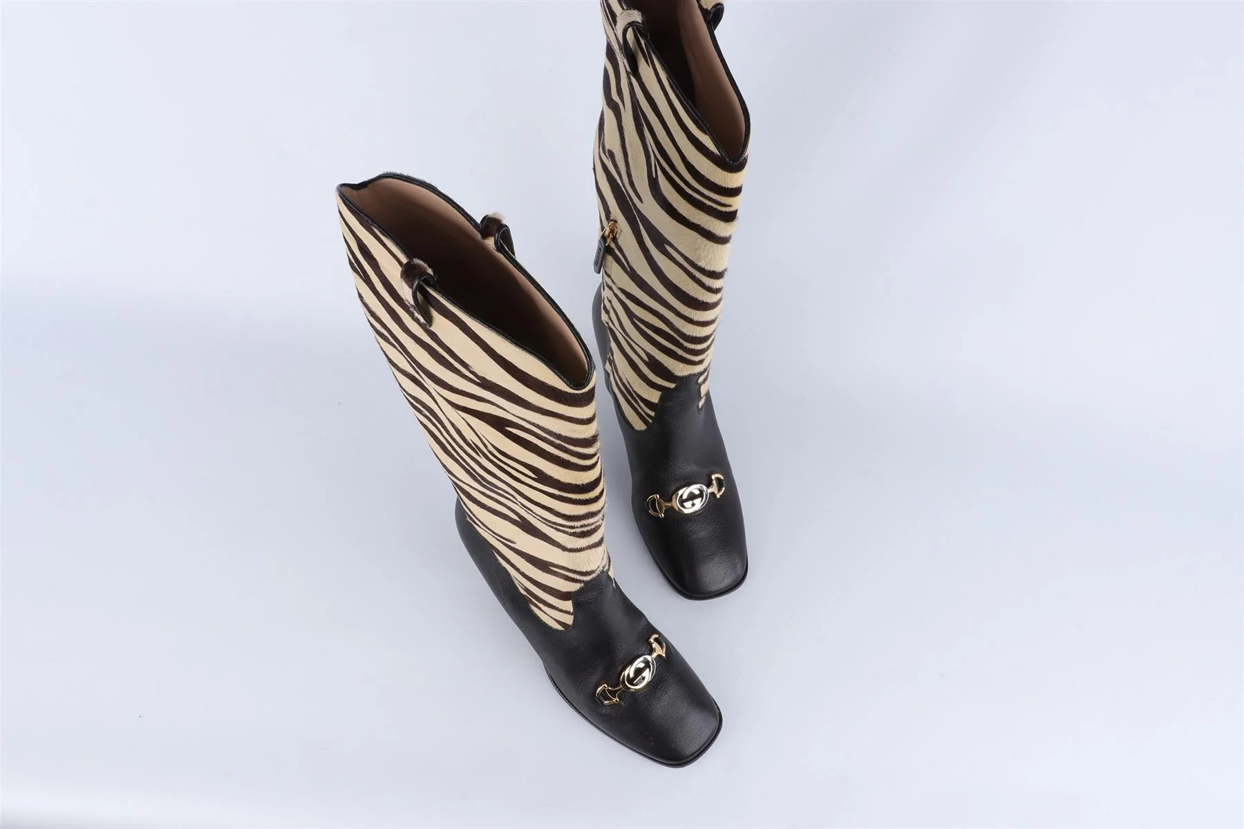 GUCCI BLACK ZUMI LEATHER KNEE HIGH BOOTS EU 40 UK 7 US 10 - Image 4