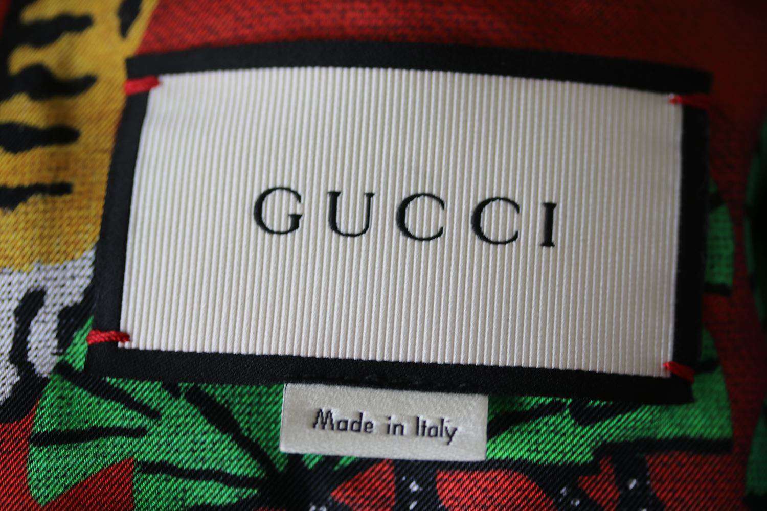 GUCCI BLIND FOR LOVE LEATHER BOMBER JACKET IT 38 UK 6 - Image 5