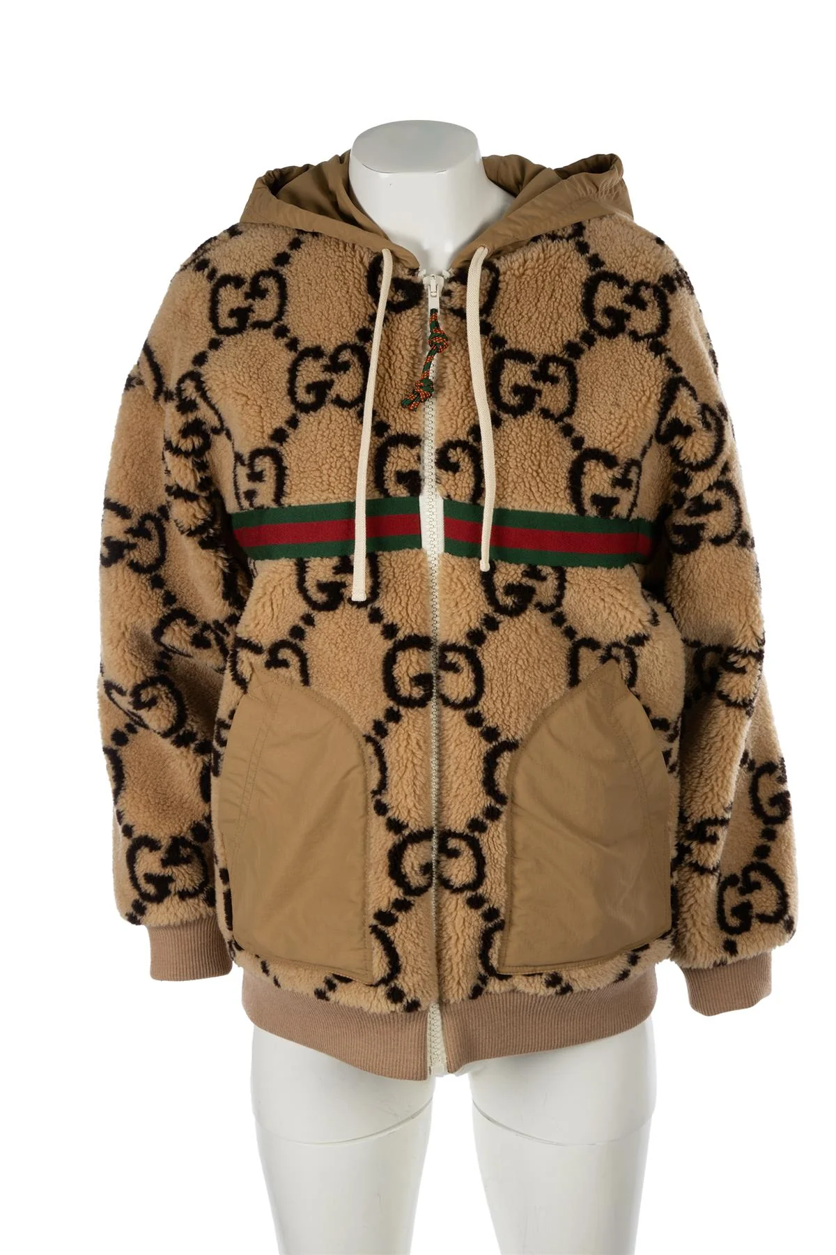 GUCCI BROWN GG WOOL JACKET SMALL - Image 2