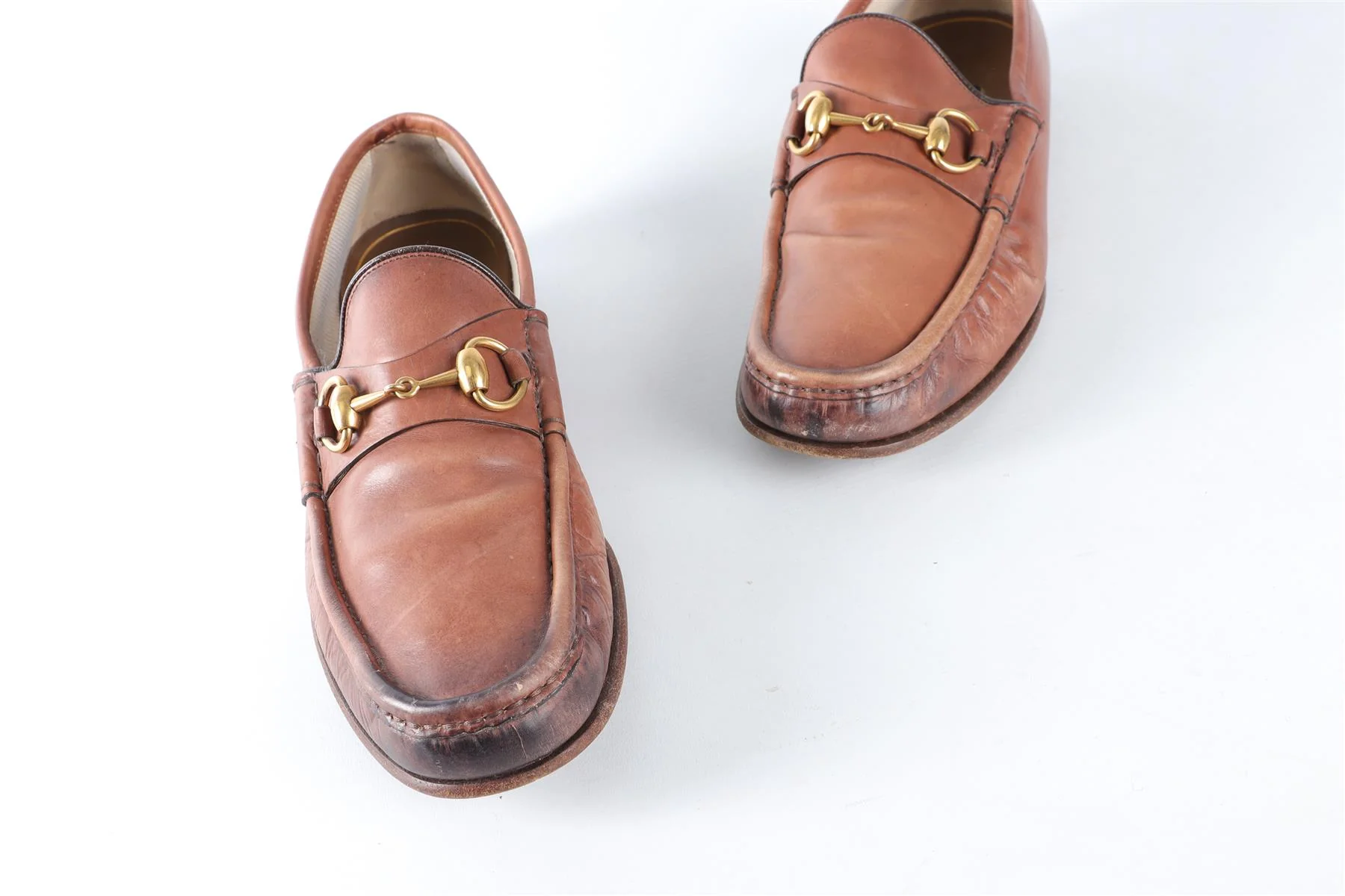 GUCCI BROWN MEN'S 1953 LEATHER LOAFERS UK 7 EU 41 US 8 - Image 4