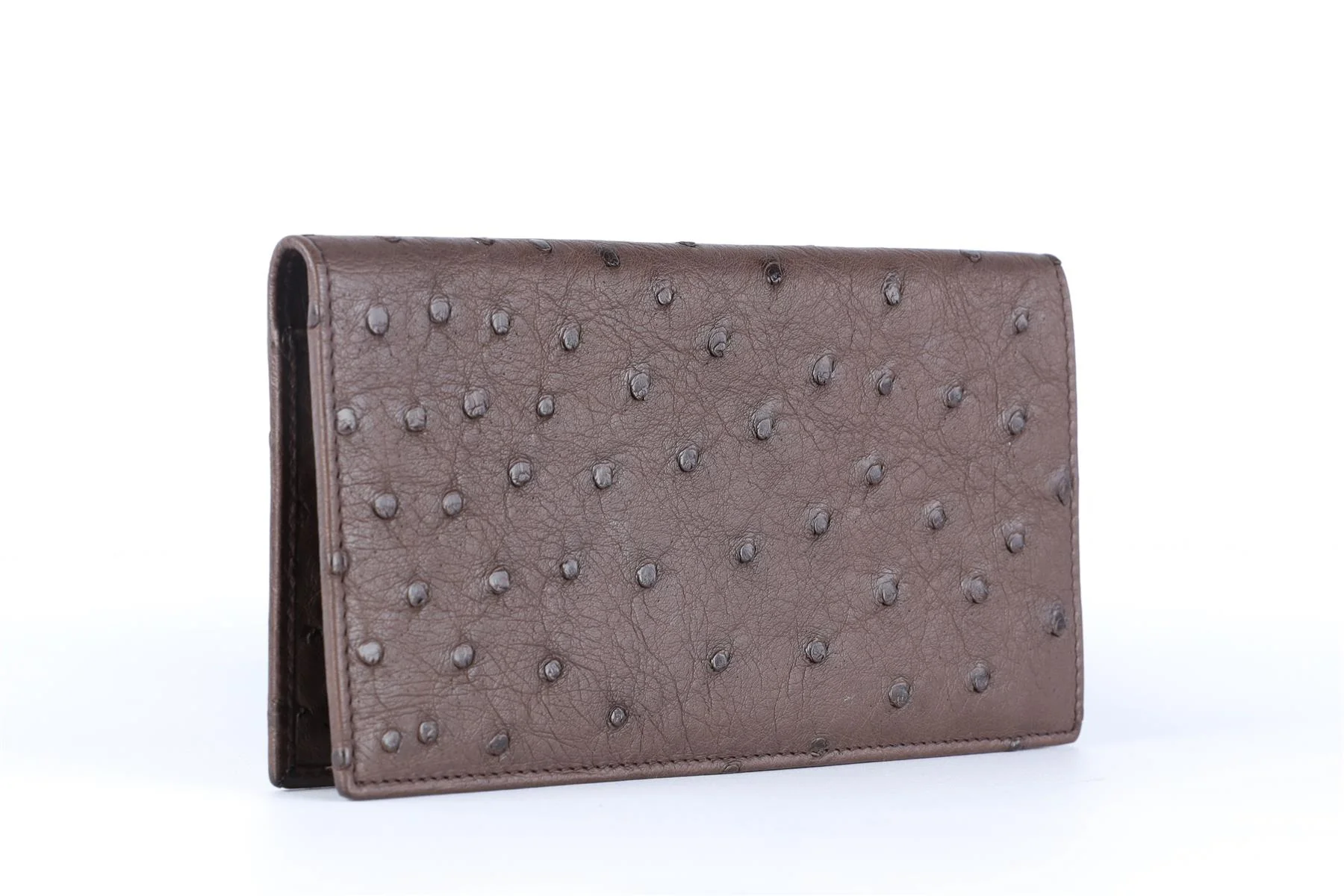 GUCCI BROWN OSTRICH LEATHER WALLET - Image 3