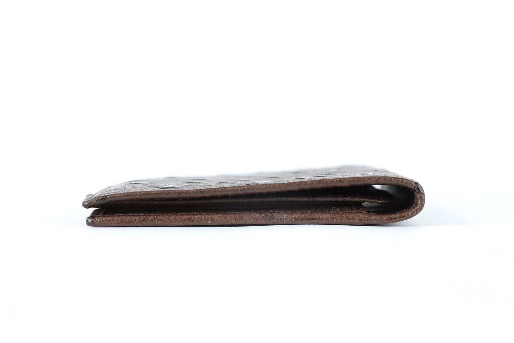 GUCCI BROWN OSTRICH LEATHER WALLET - Image 4