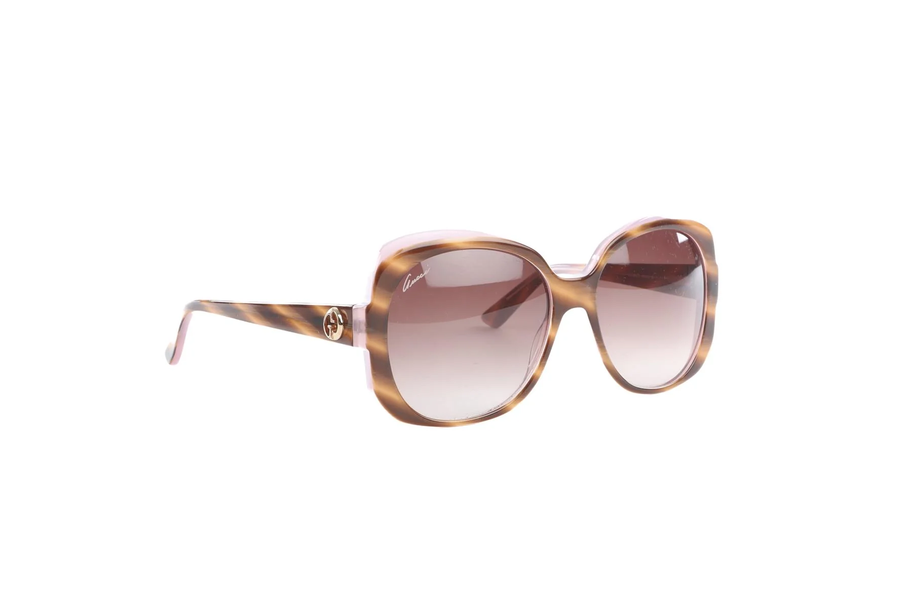 Gucci Brown Square Frame Acetate Sunglasses - Image 2
