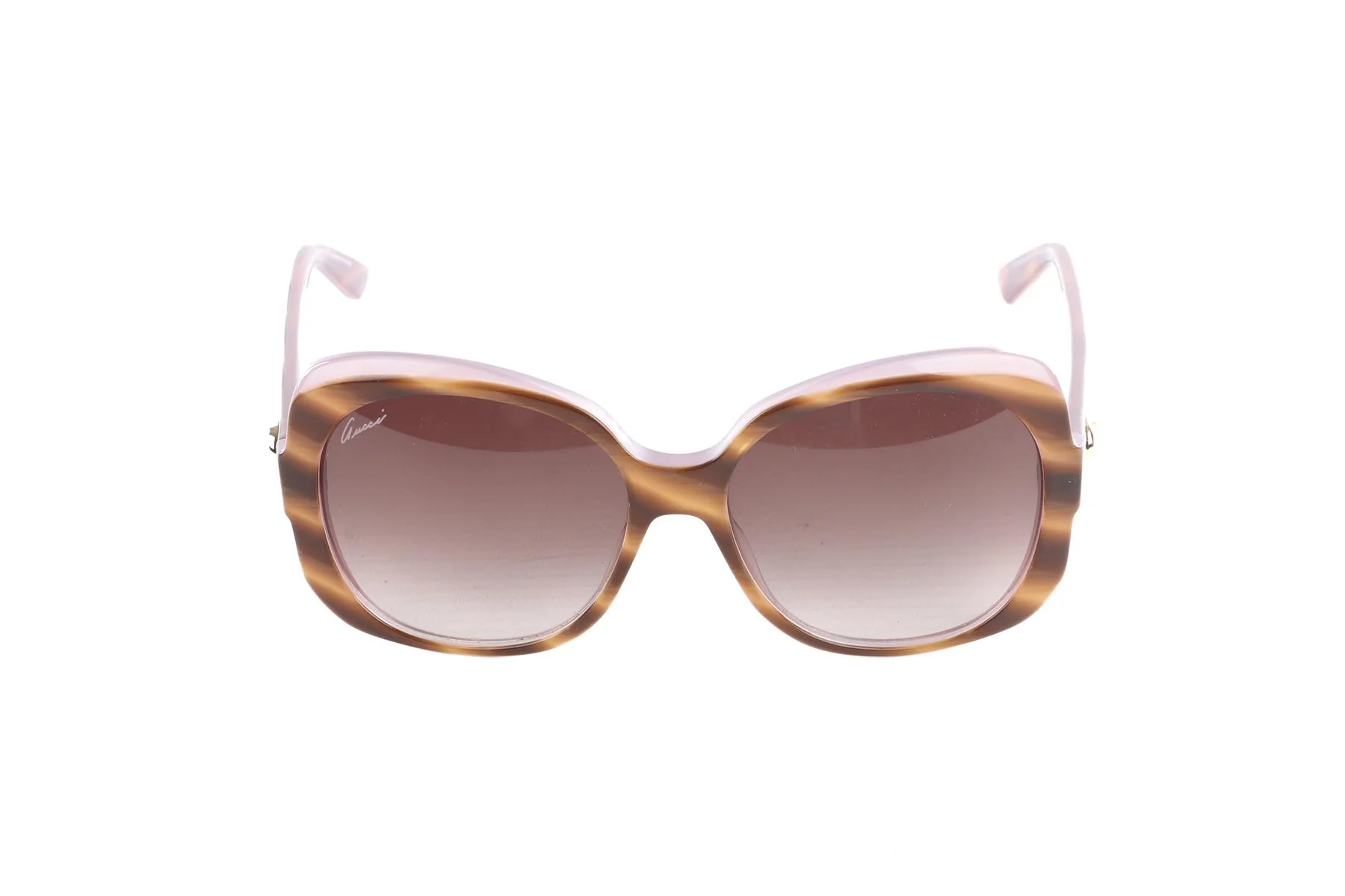 Gucci Brown Square Frame Acetate Sunglasses - Image 3