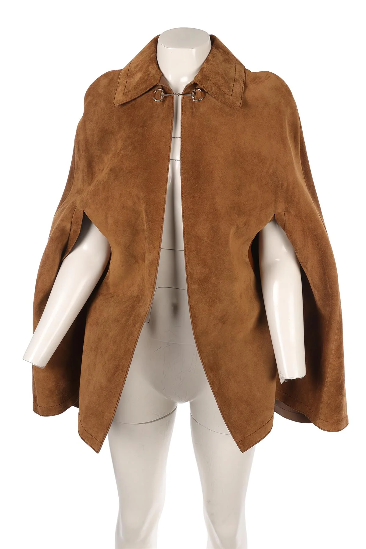 GUCCI BROWN SUEDE CAPE IT 40 UK 8 - Image 2