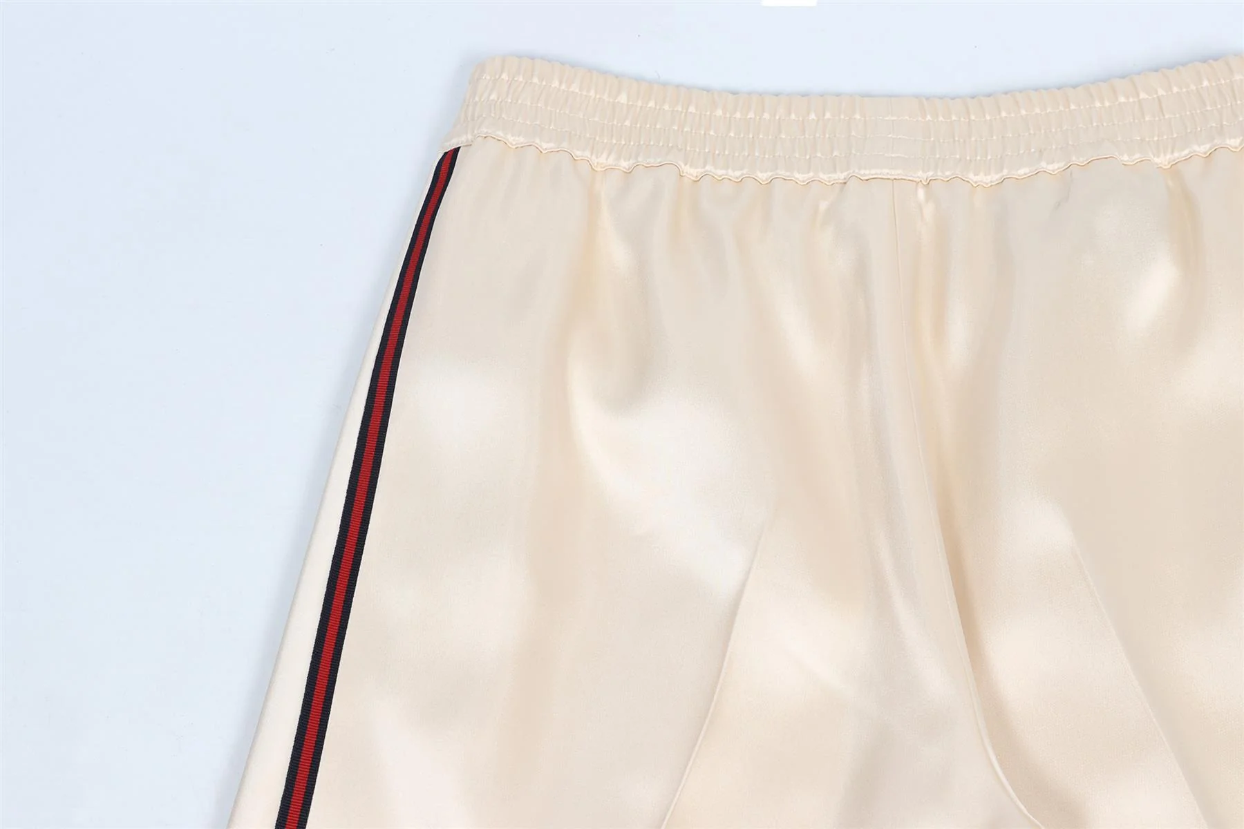 GUCCI CREAM SATIN STRAIGHT LEG PANTS IT 38 UK 6 - Image 5
