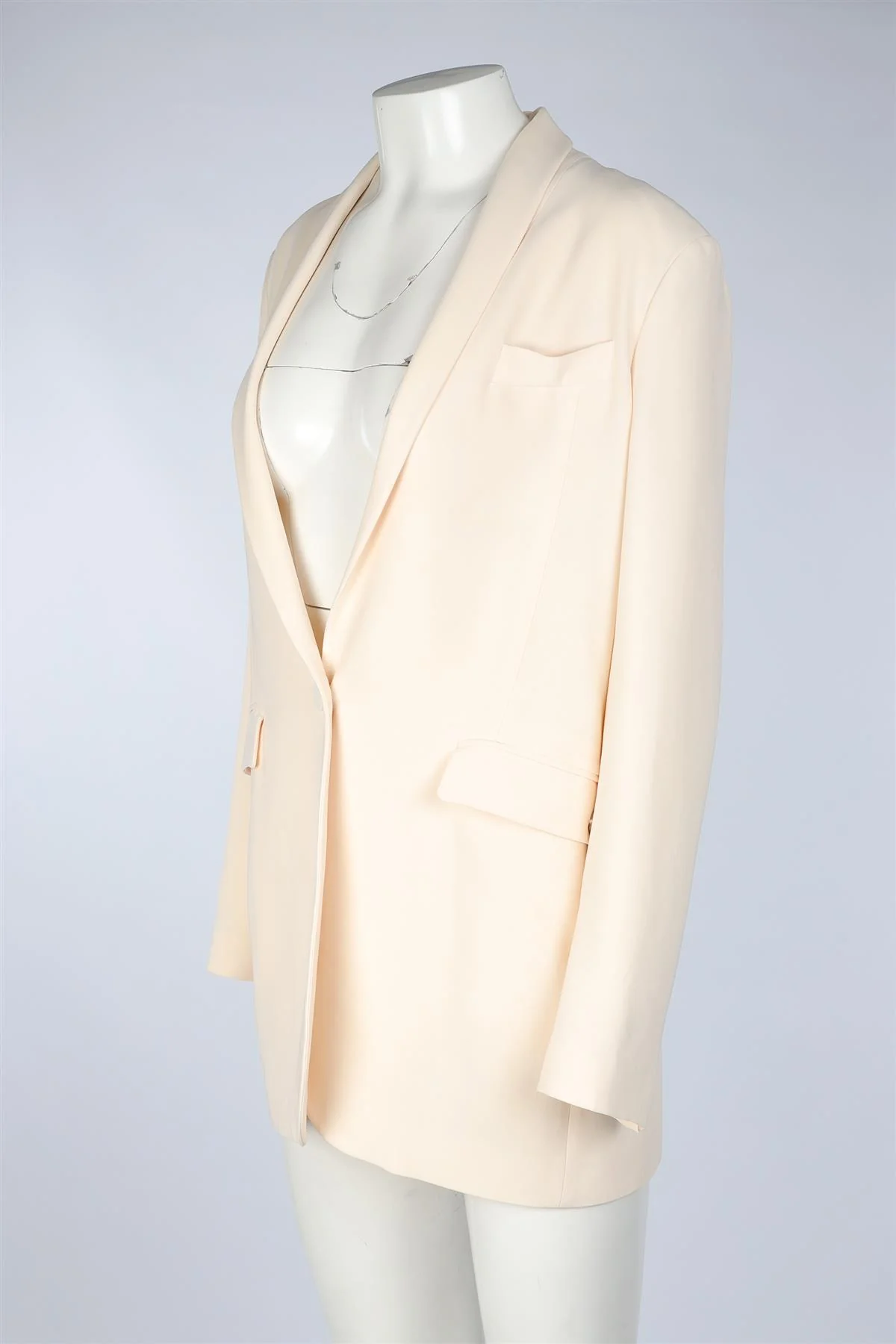 GUCCI CREAM SILK BLAZER IT 46 UK 14 - Image 3