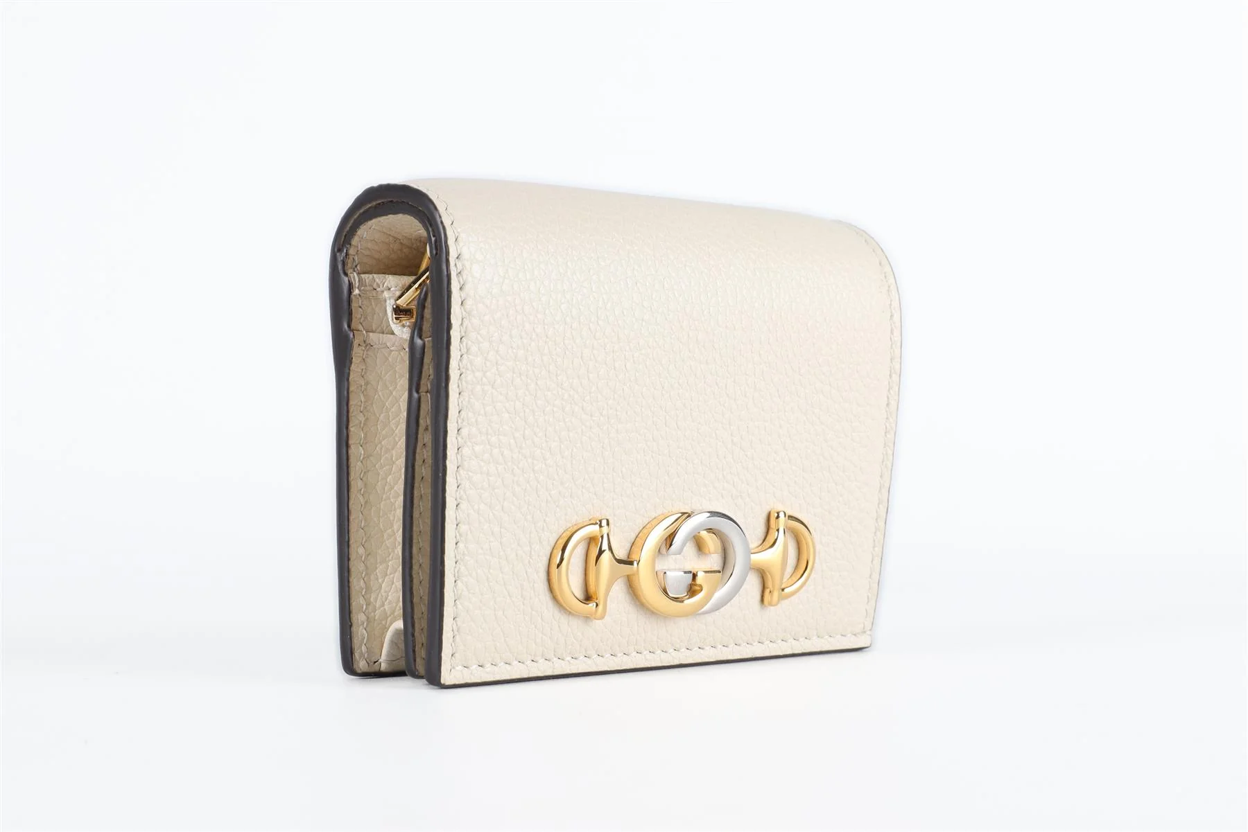 GUCCI CREAM ZUMI GG LEATHER WALLET - Image 4